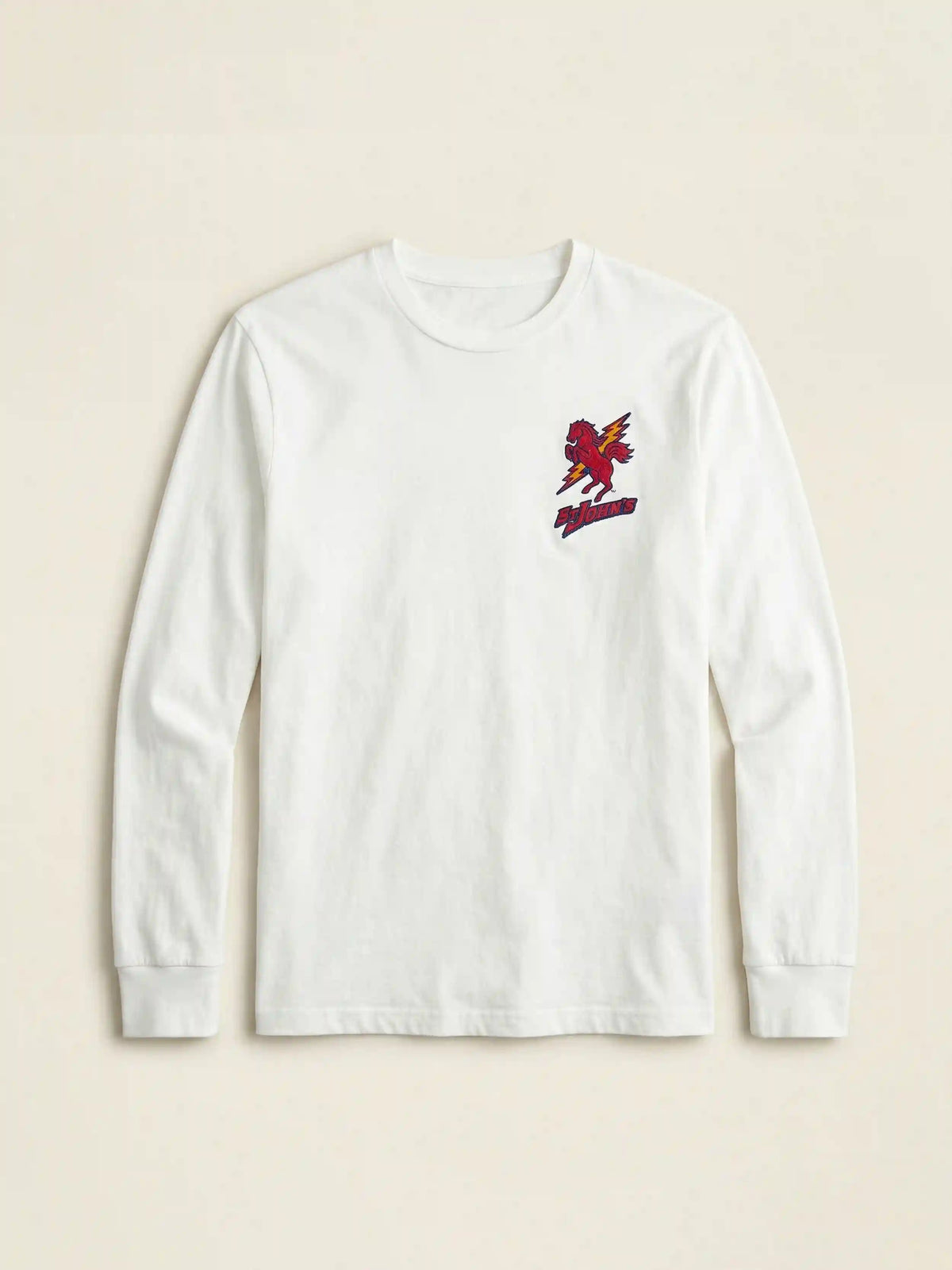 St. John's Long-Sleeve Sunwashed Tee - White