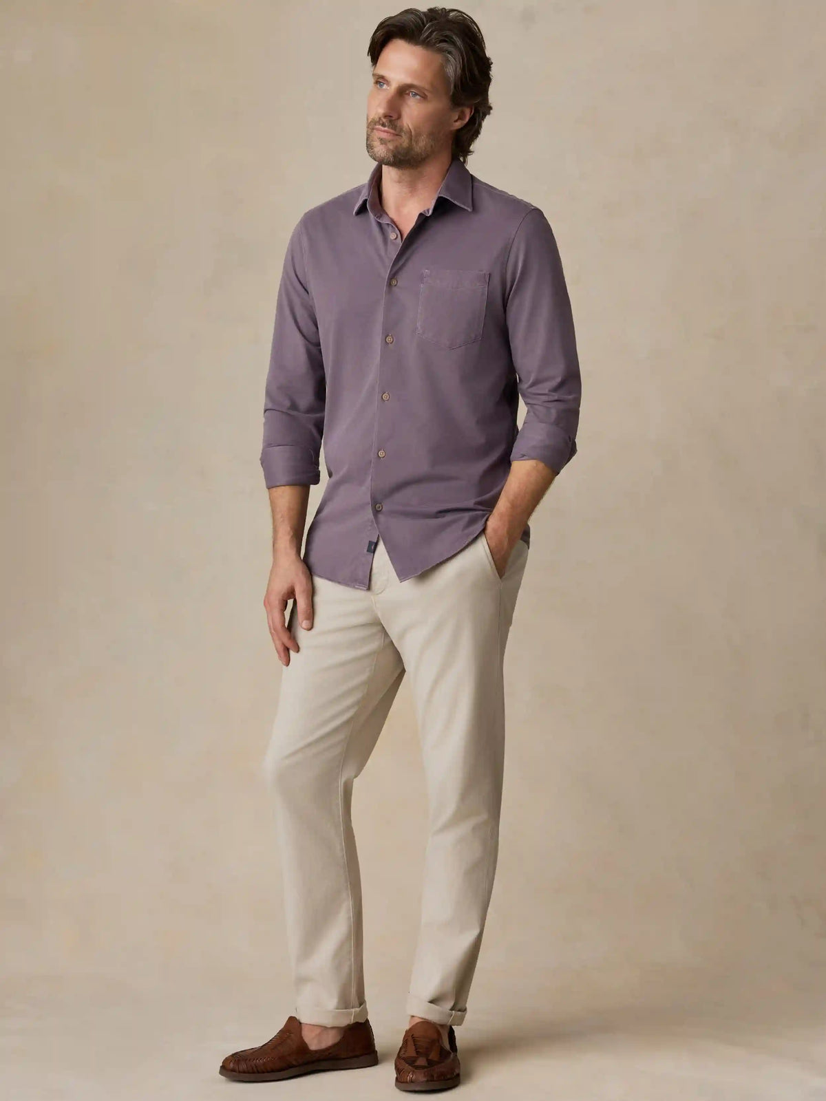 Costa Pique Shirt - Lilac Twilight