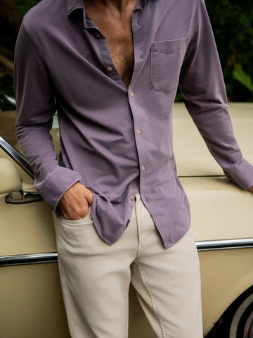 Costa Pique Shirt - Lilac Twilight