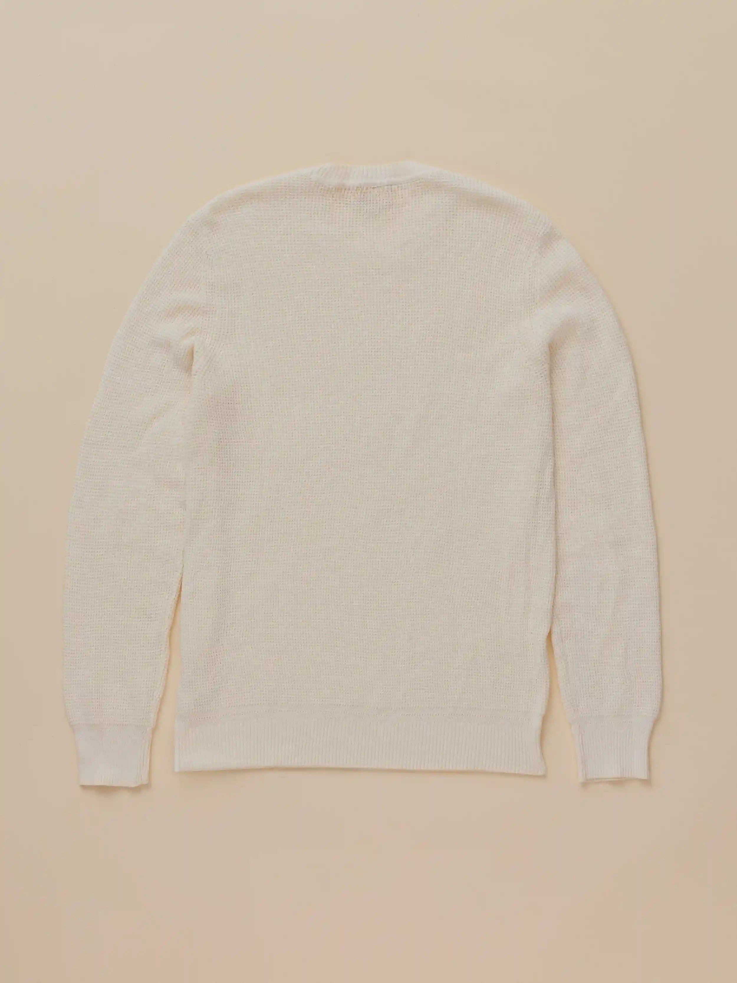 Sunwashed Crewneck Sweater - White Shell