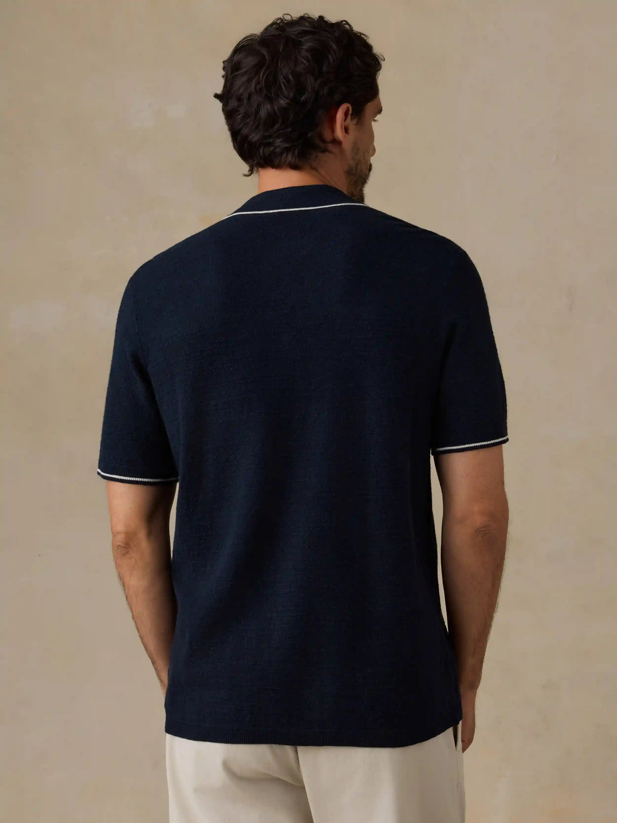 Short-Sleeve Sweater Shirt - Abyss Navy