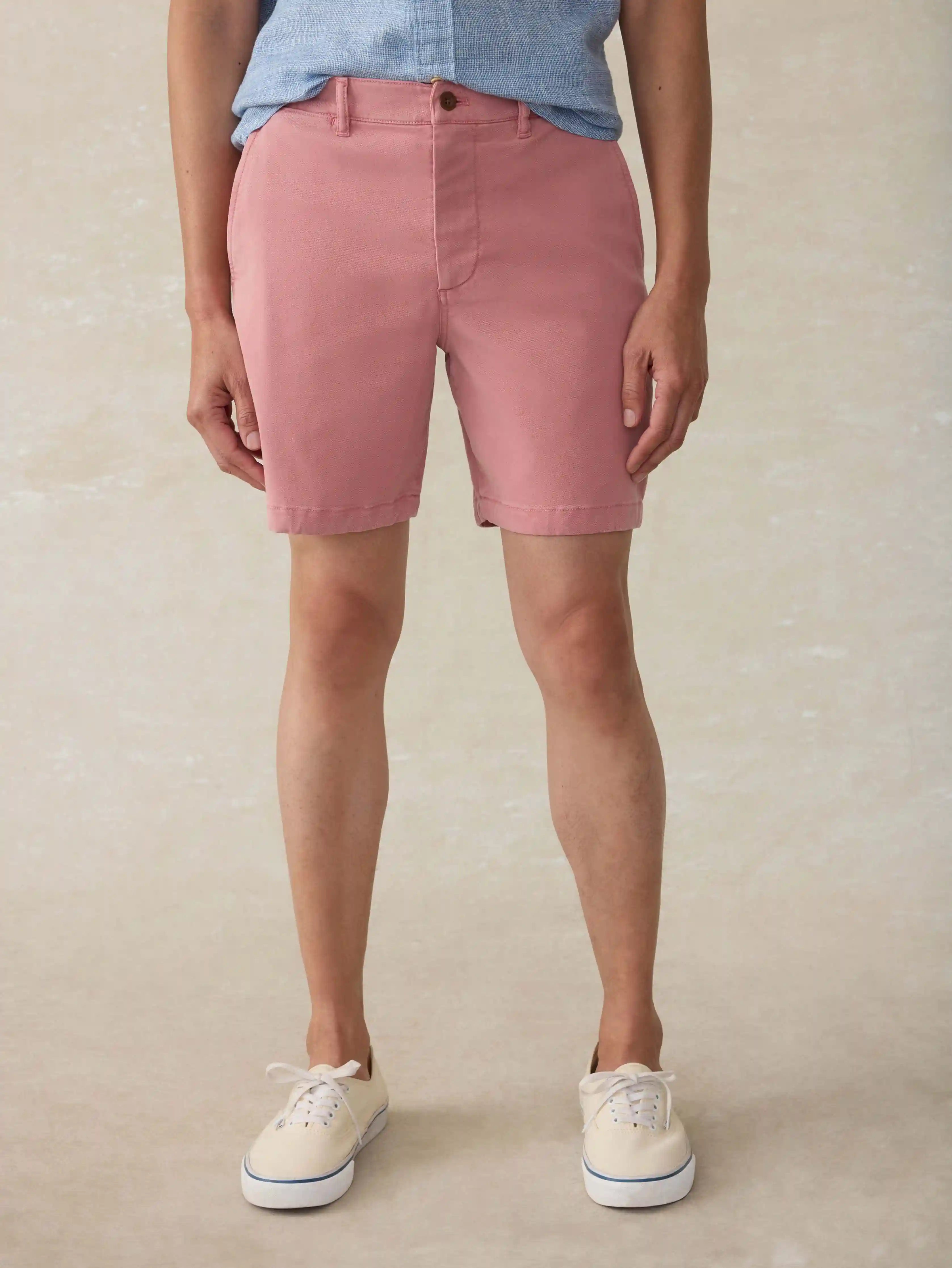 Coastline Chino Short (7") - Faded Flag