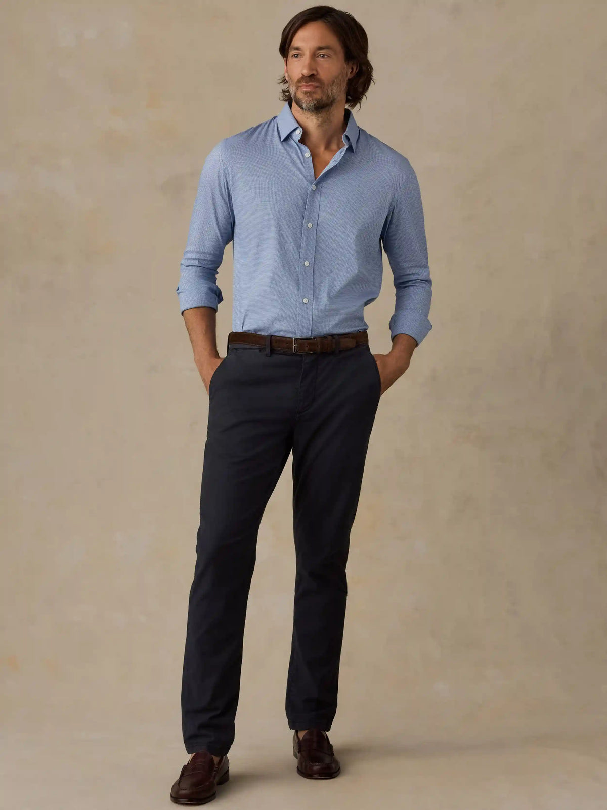 The Movement™ Shirt - Azure Pincheck