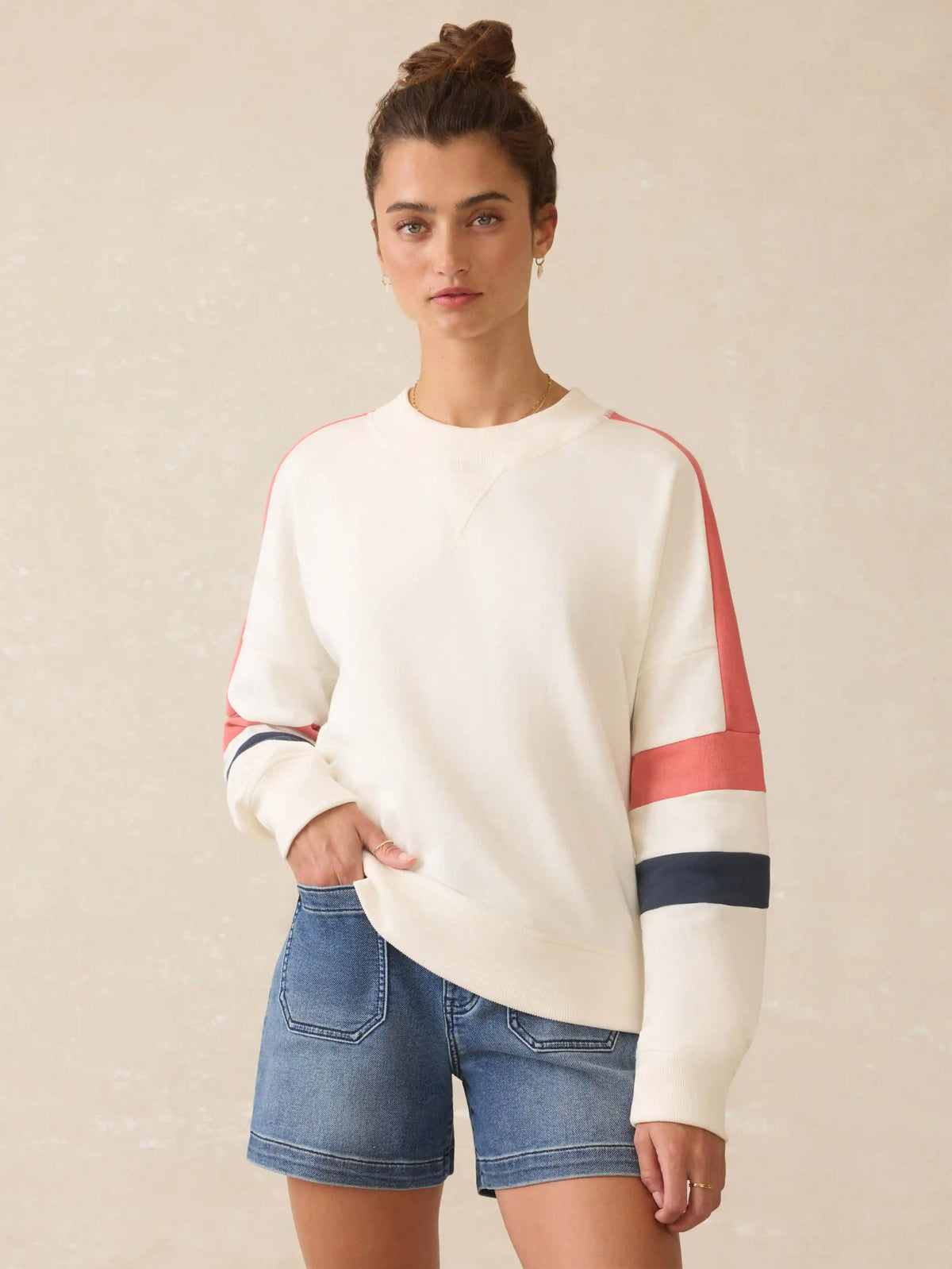 High Standard Fleece Varsity Crew - Rosewood Field