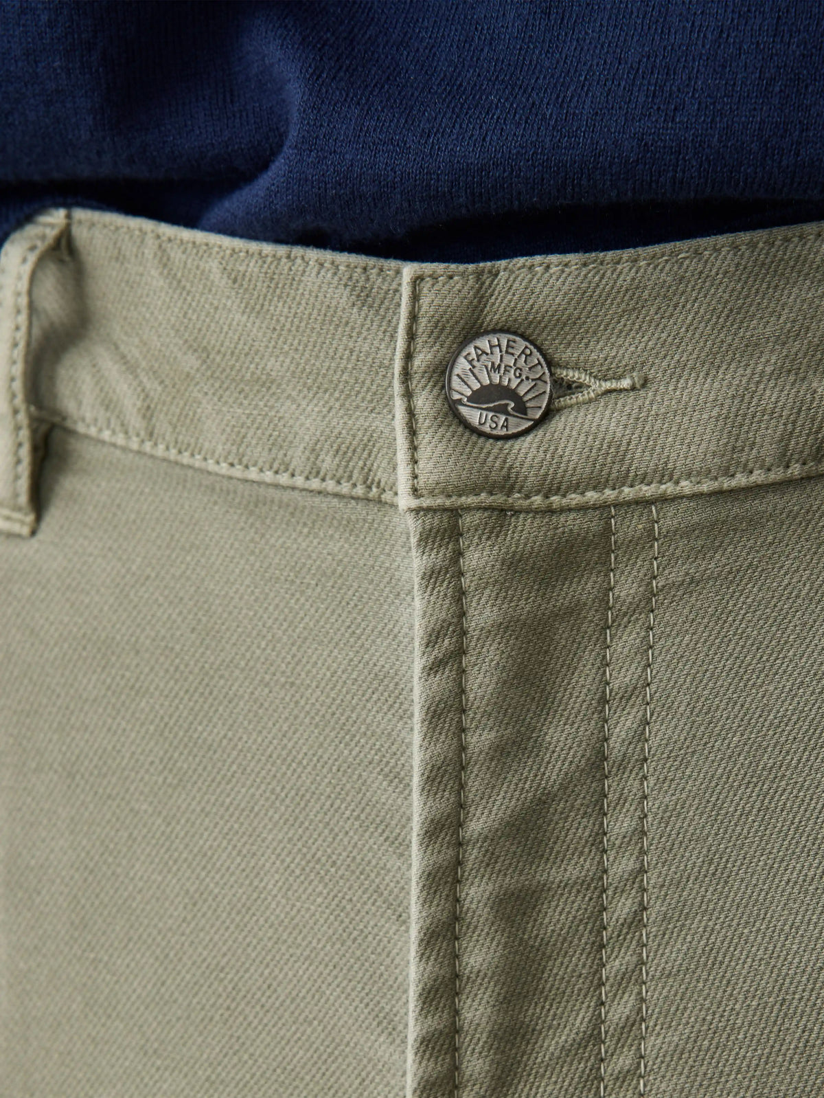 Stretch Terry 5-Pocket Pant - Faded Olive