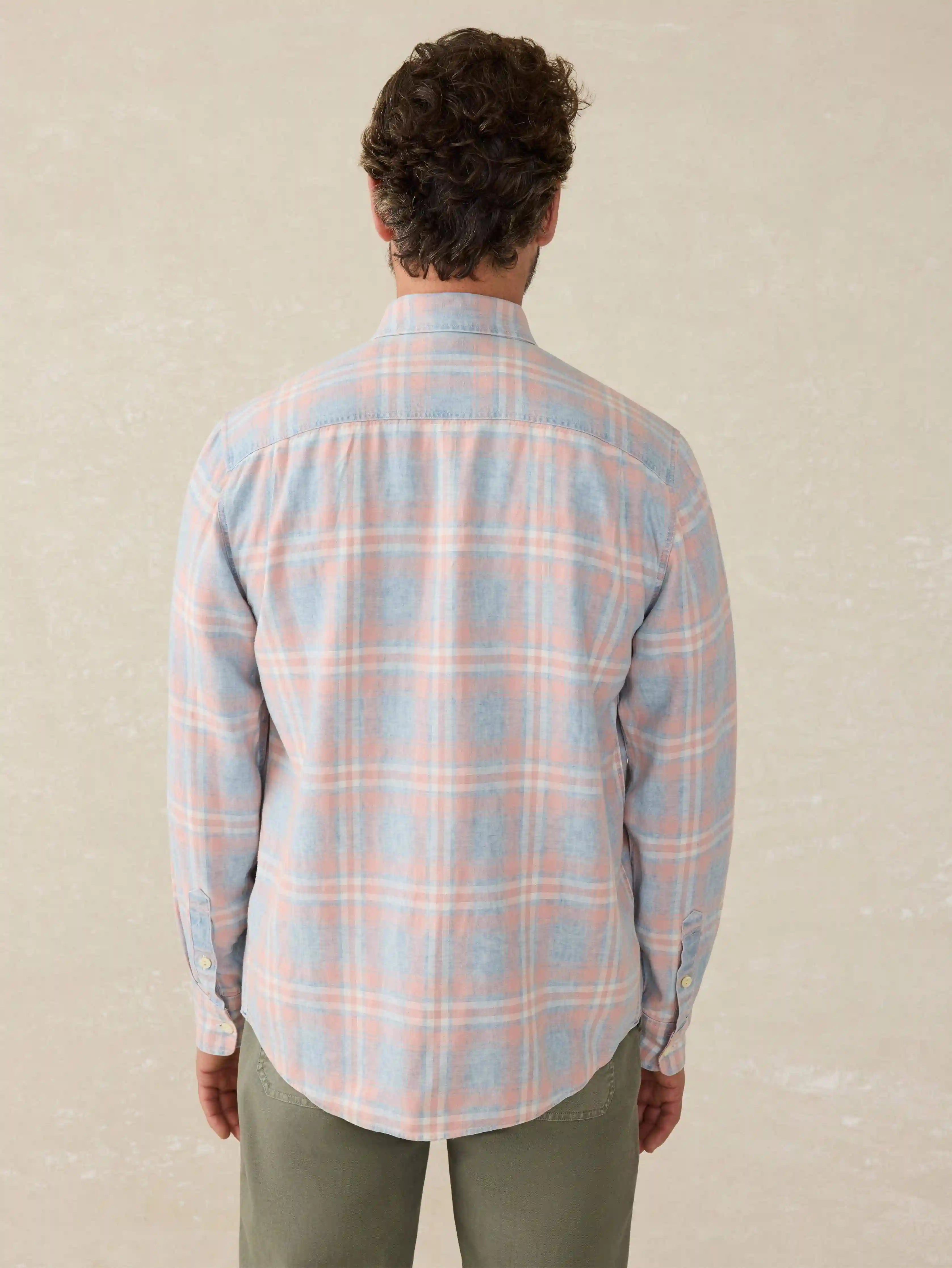 Tried & True Chambray Workshirt - Coral Bay Plaid