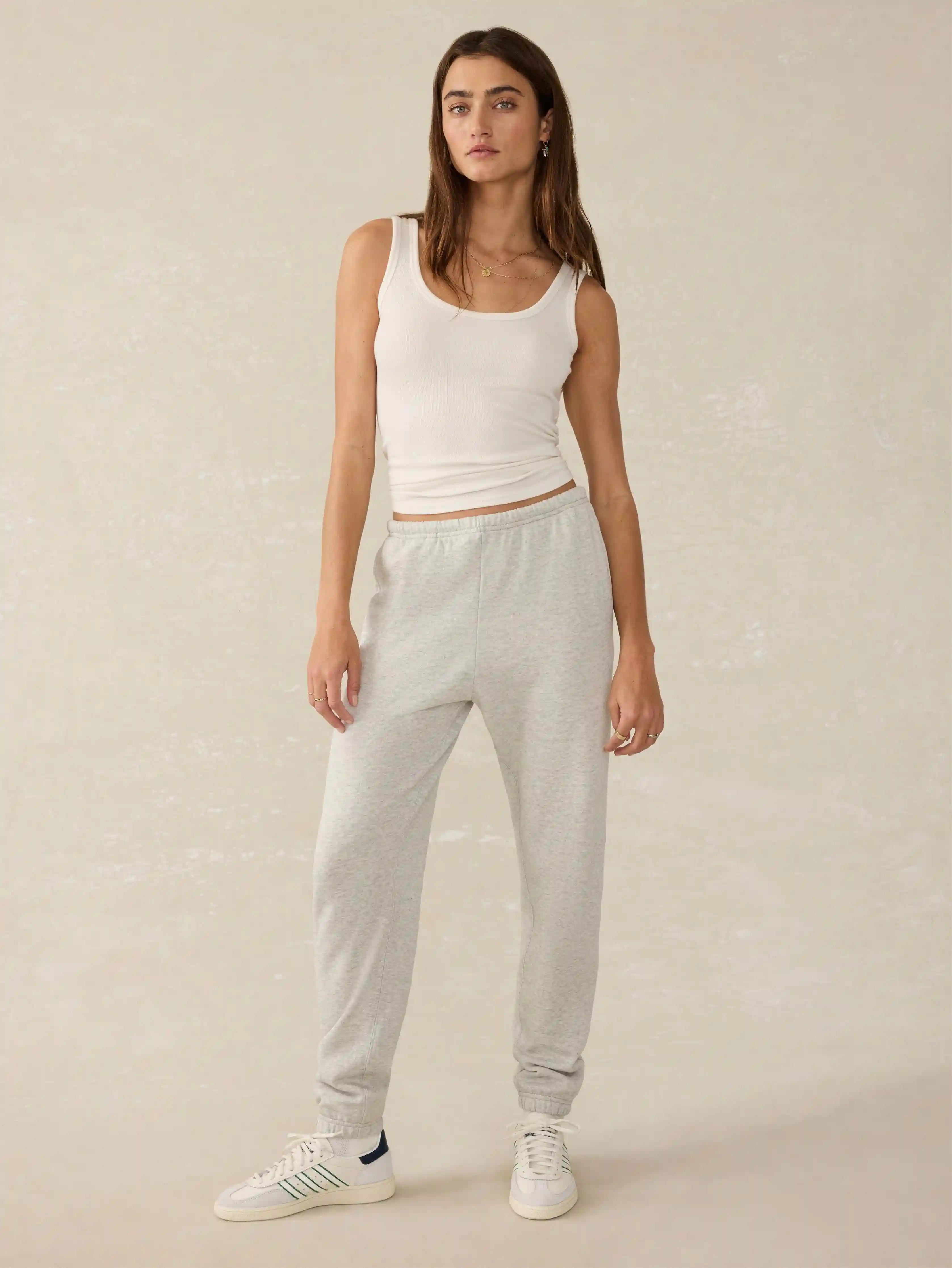 High Standard Fleece Sweatpant - Light Grey Heather