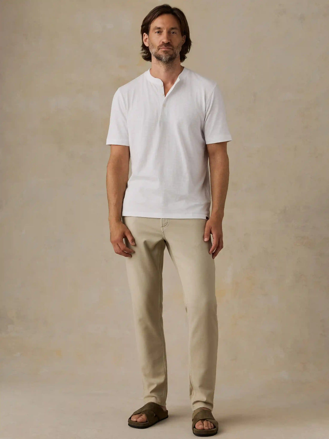 Stretch Terry 5-Pocket Pant - Stone