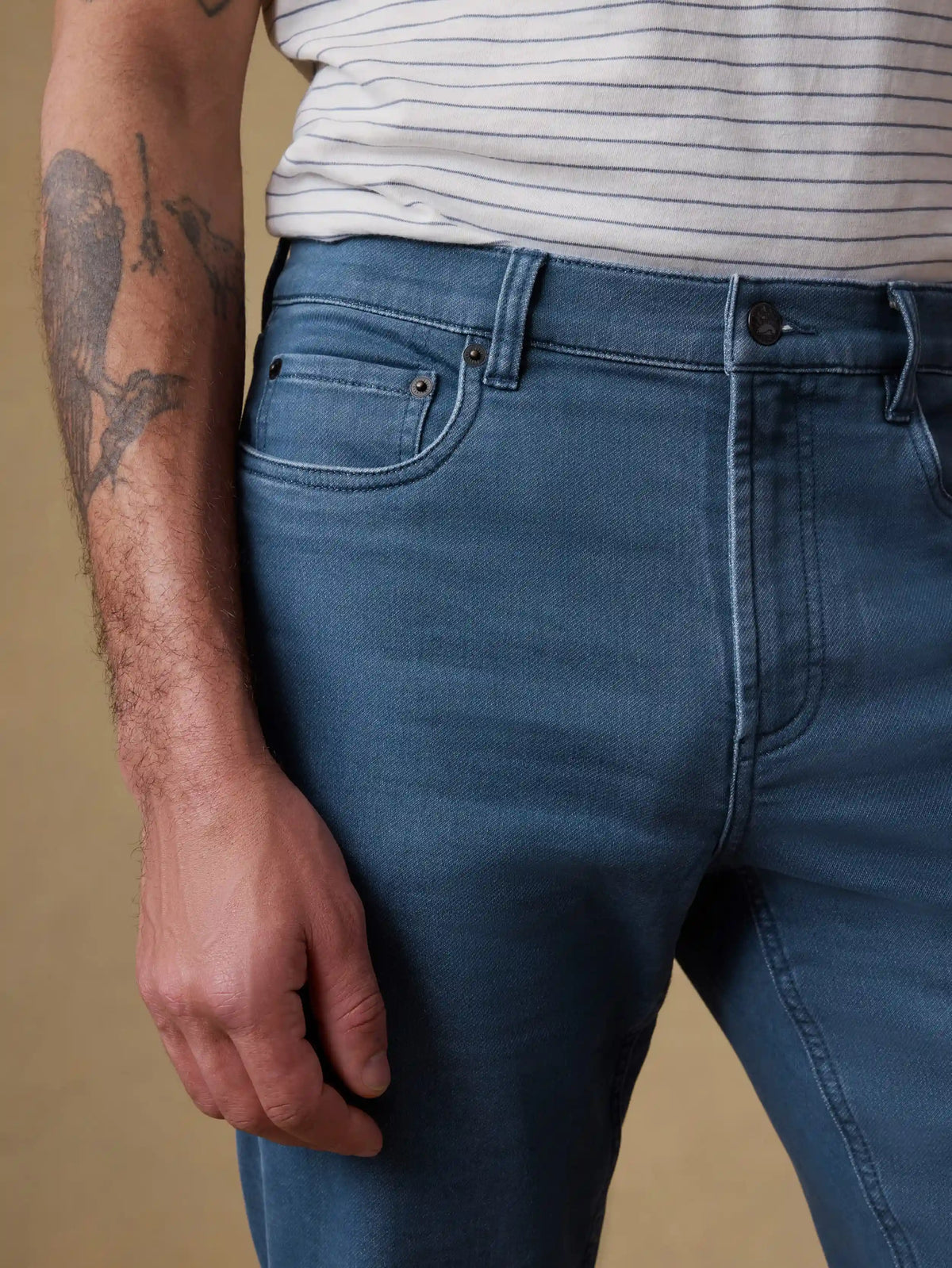 Stretch Terry 5-Pocket Pant - Pacific Tides