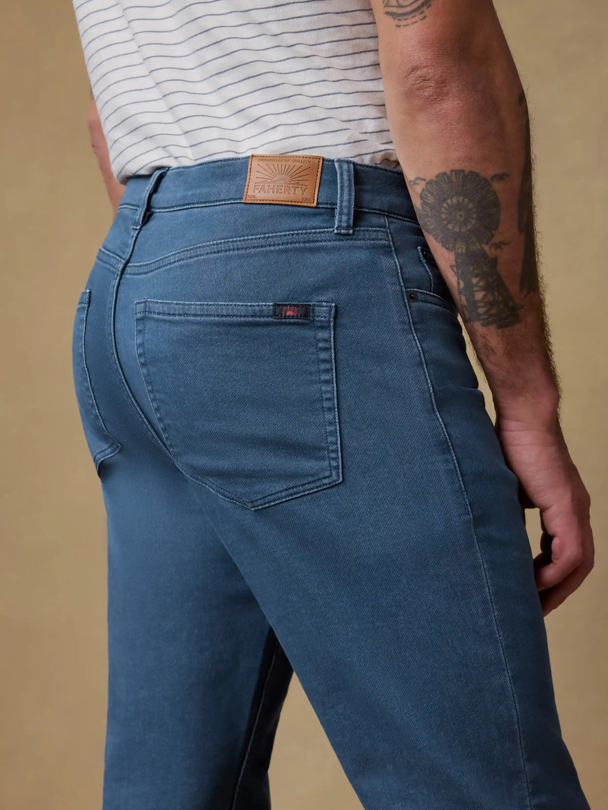 Stretch Terry 5-Pocket Pant - Pacific Tides