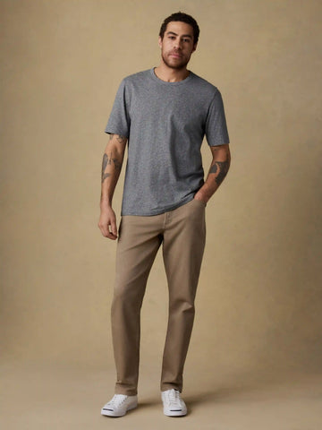 Stretch Terry 5-Pocket Athletic Fit Pant - Desert Khaki