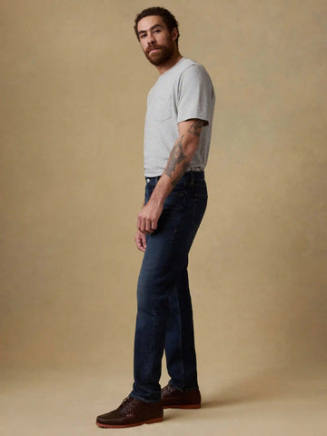 Stretch Terry Indigo 5-Pocket Pant - Belmar Coast Wash