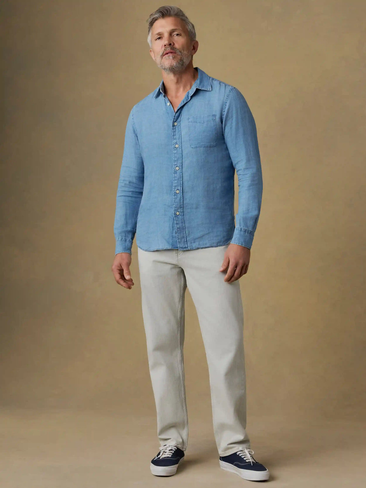 Organic Cotton Denim Pant - Birch