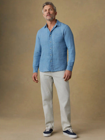 Organic Cotton Denim Pant - Birch