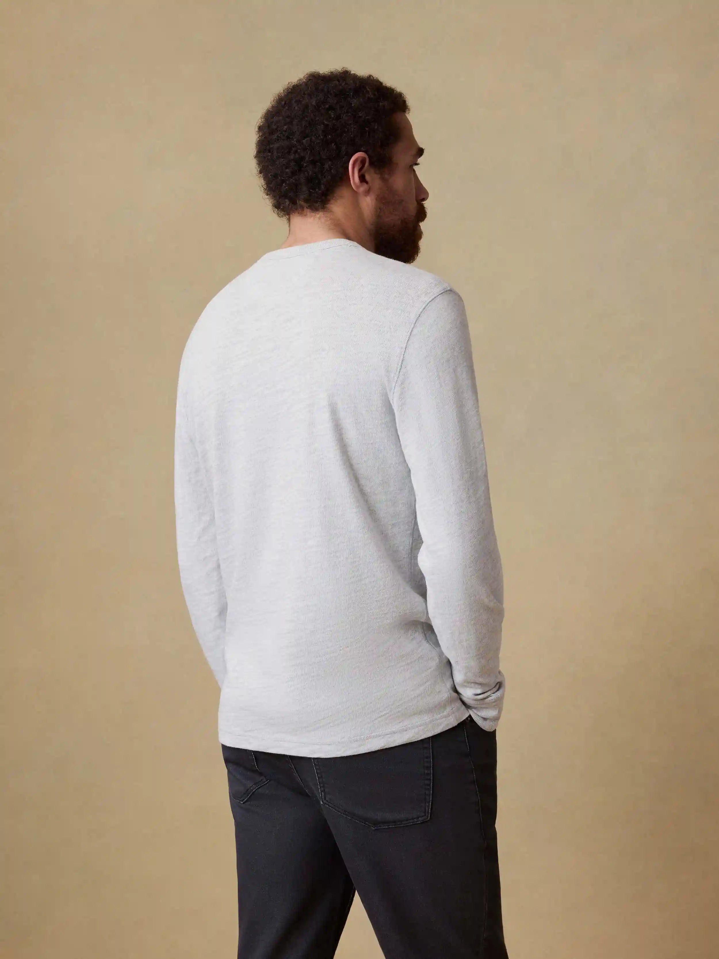Sunwashed Organic Crew - Light Grey Heather