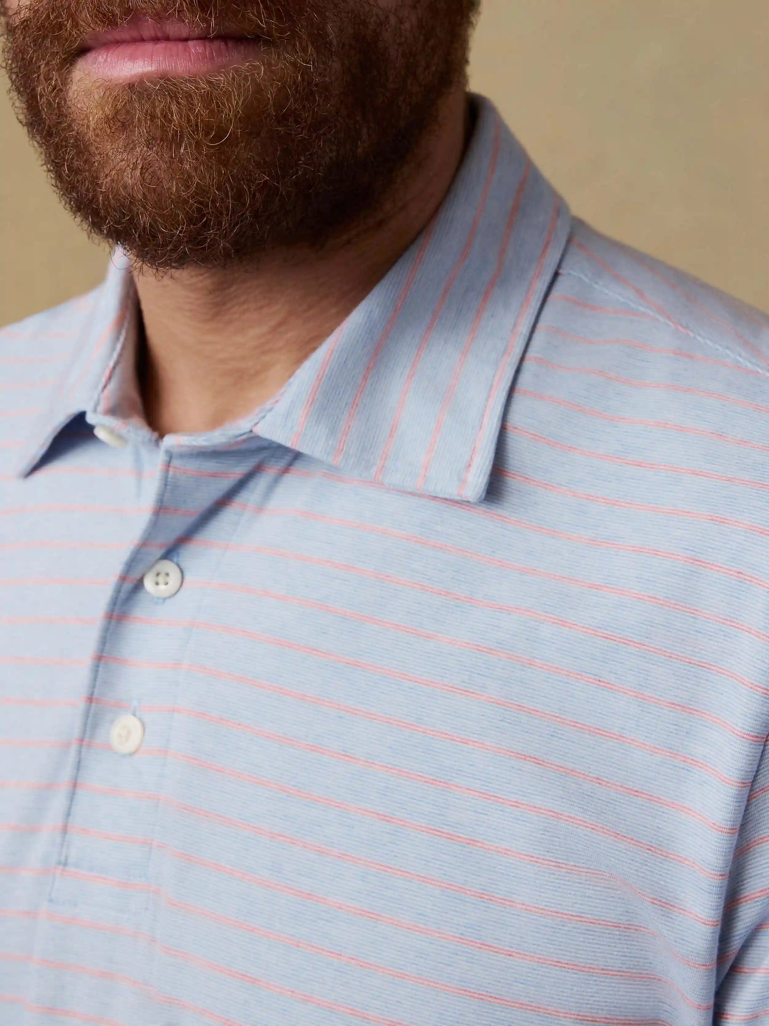 Short-Sleeve Movement™ Polo - Vista View Stripe