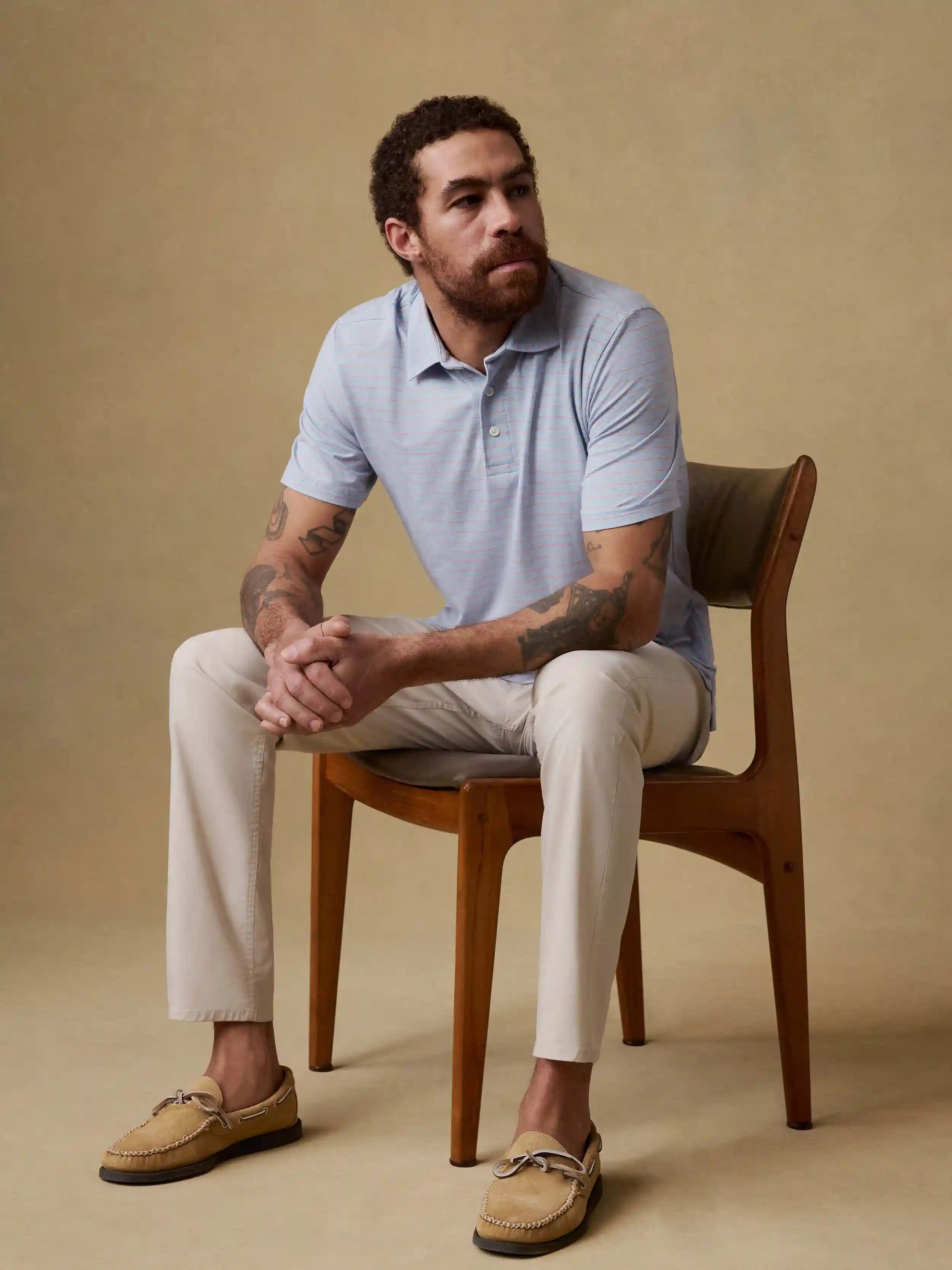 Short-Sleeve Movement™ Polo - Vista View Stripe