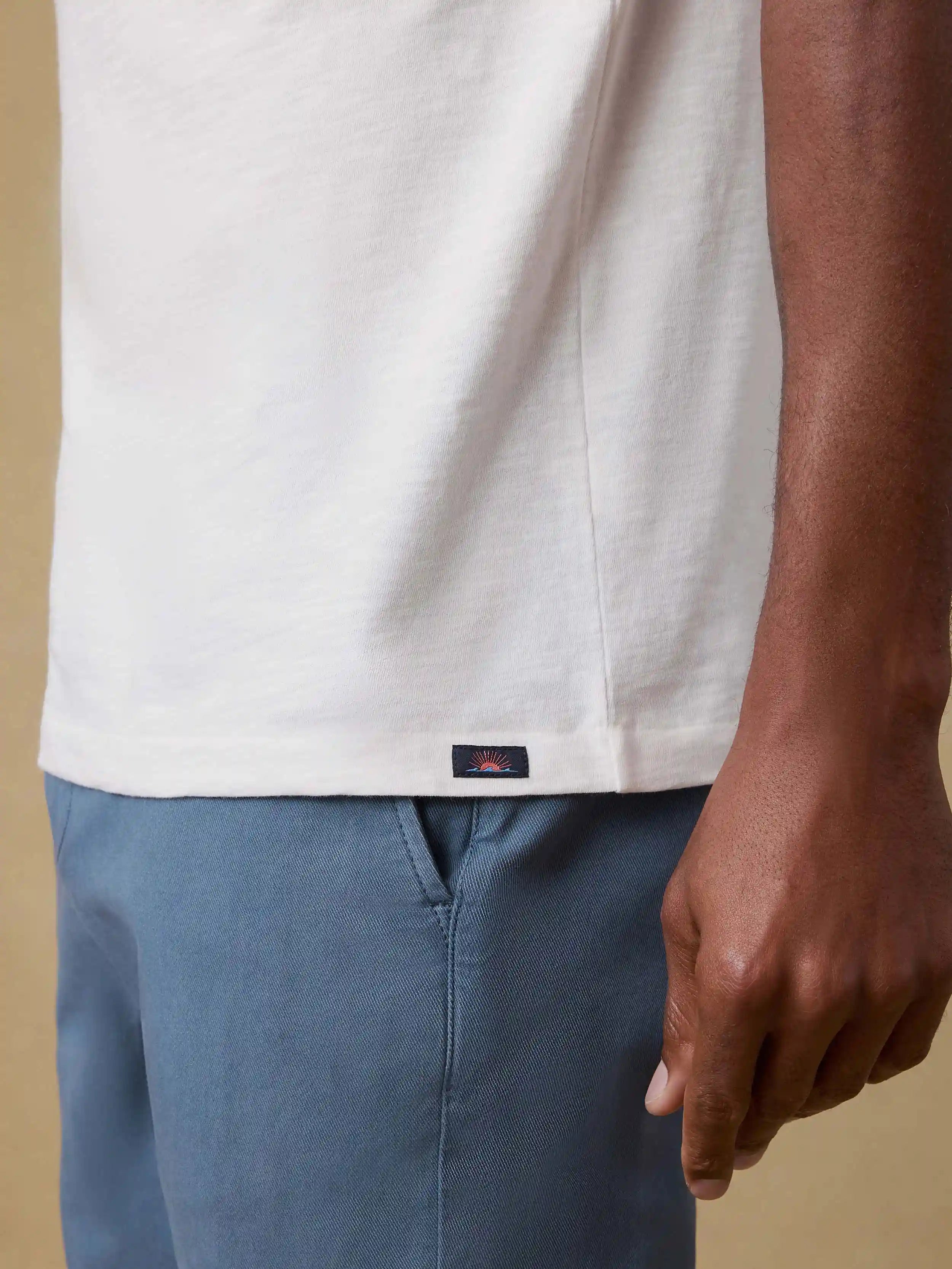 Sunwashed Regenerative Pocket Tee - White