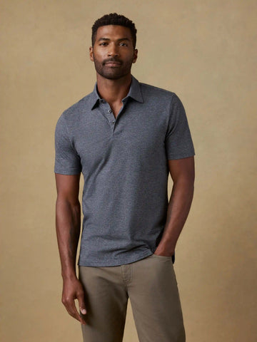 Short-Sleeve Movement™ Pique Polo - Dusty Iron Heather