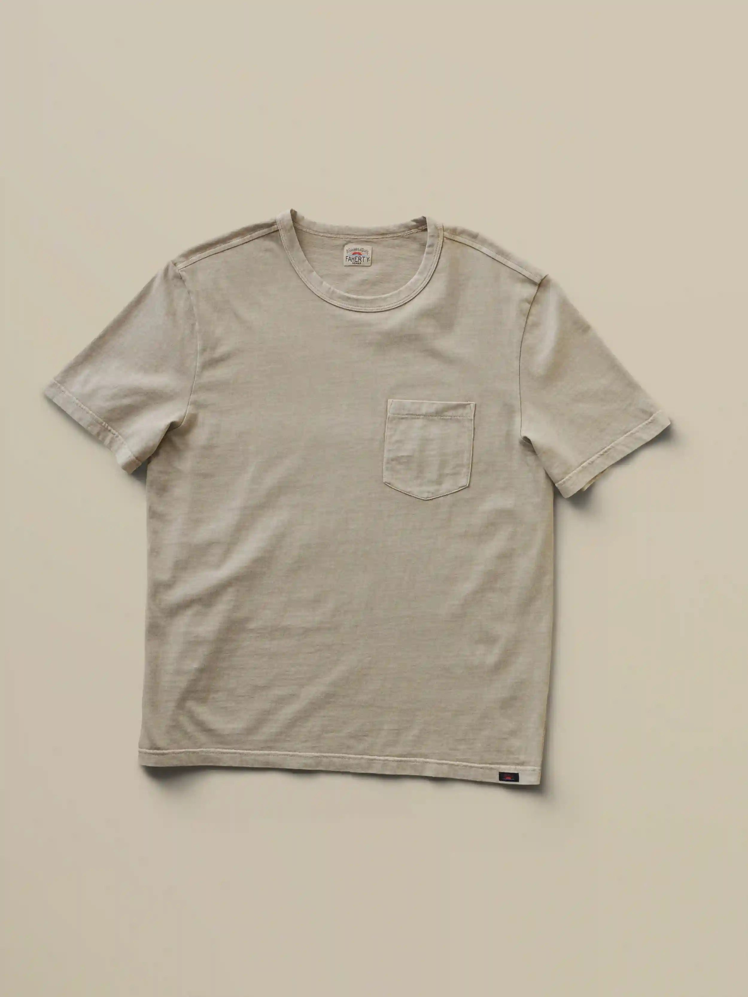 Short-Sleeve Recycled Cotton Tee - Sand Point