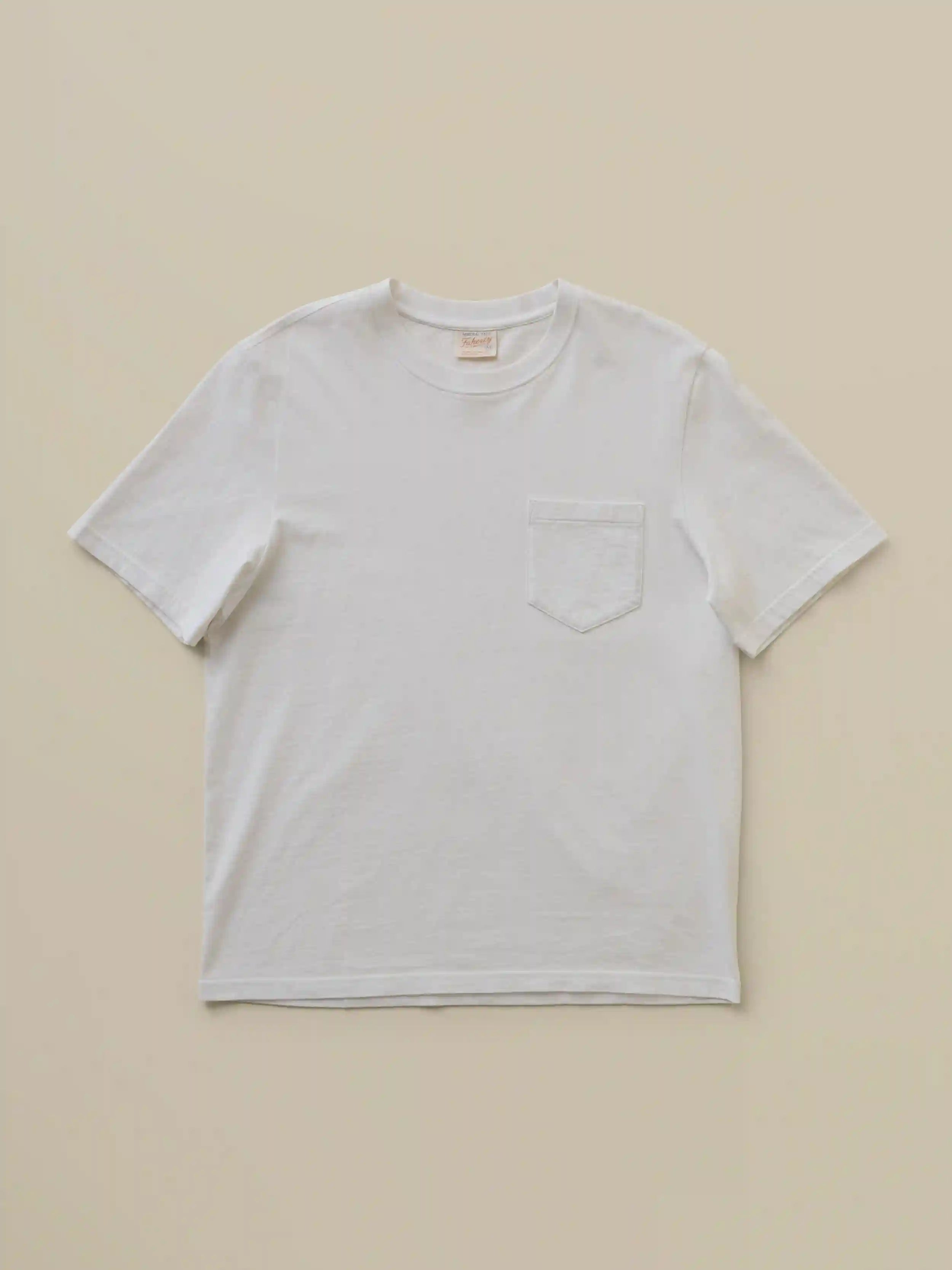 Short-Sleeve Recycled Cotton Tee - Pure White