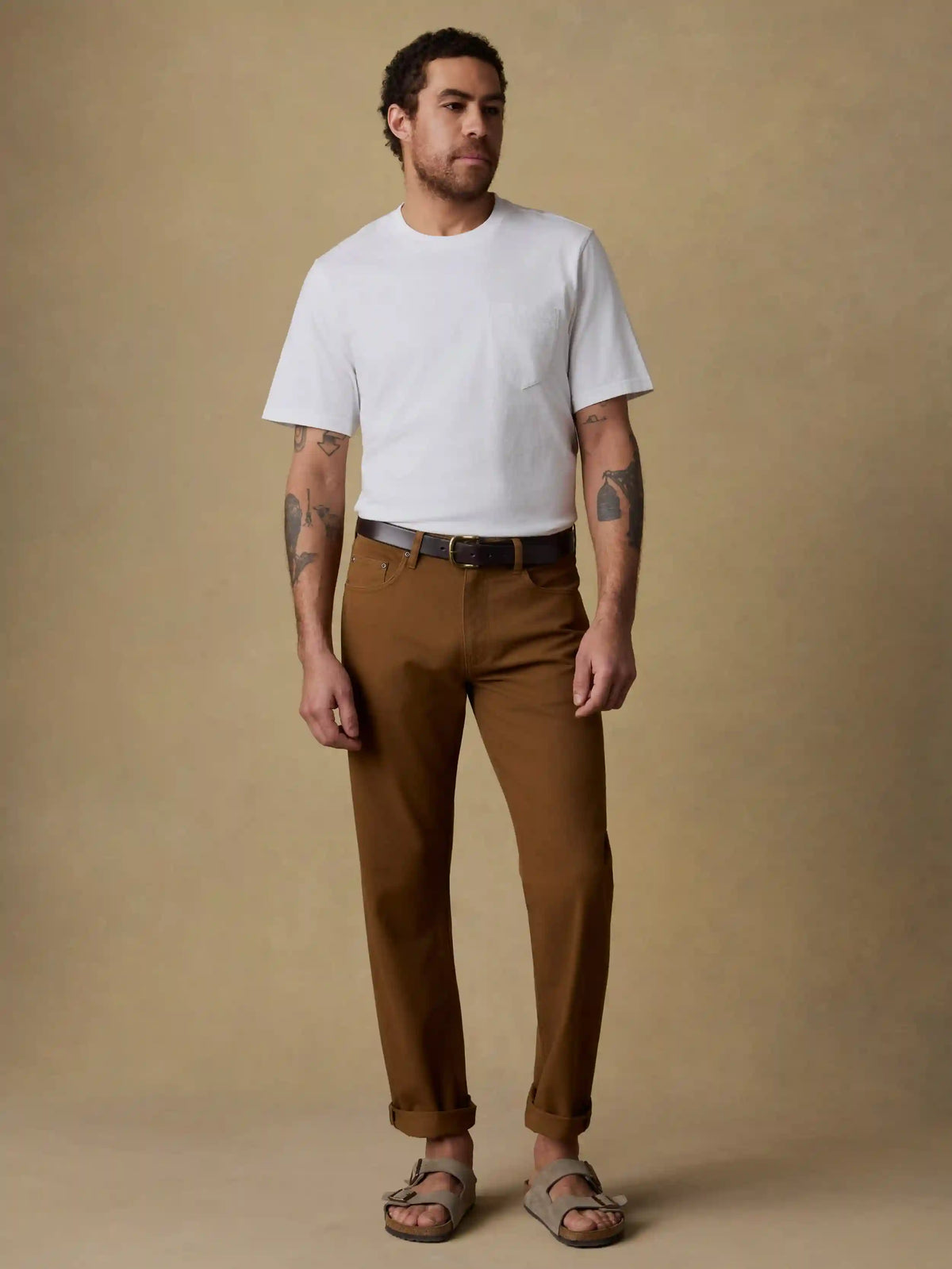 Short-Sleeve Recycled Cotton Tee - Pure White