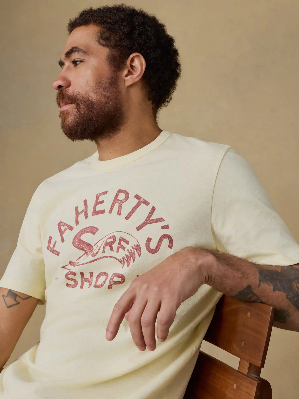 Surf Shop Sunwashed Regenerative Tee - Isle Sun