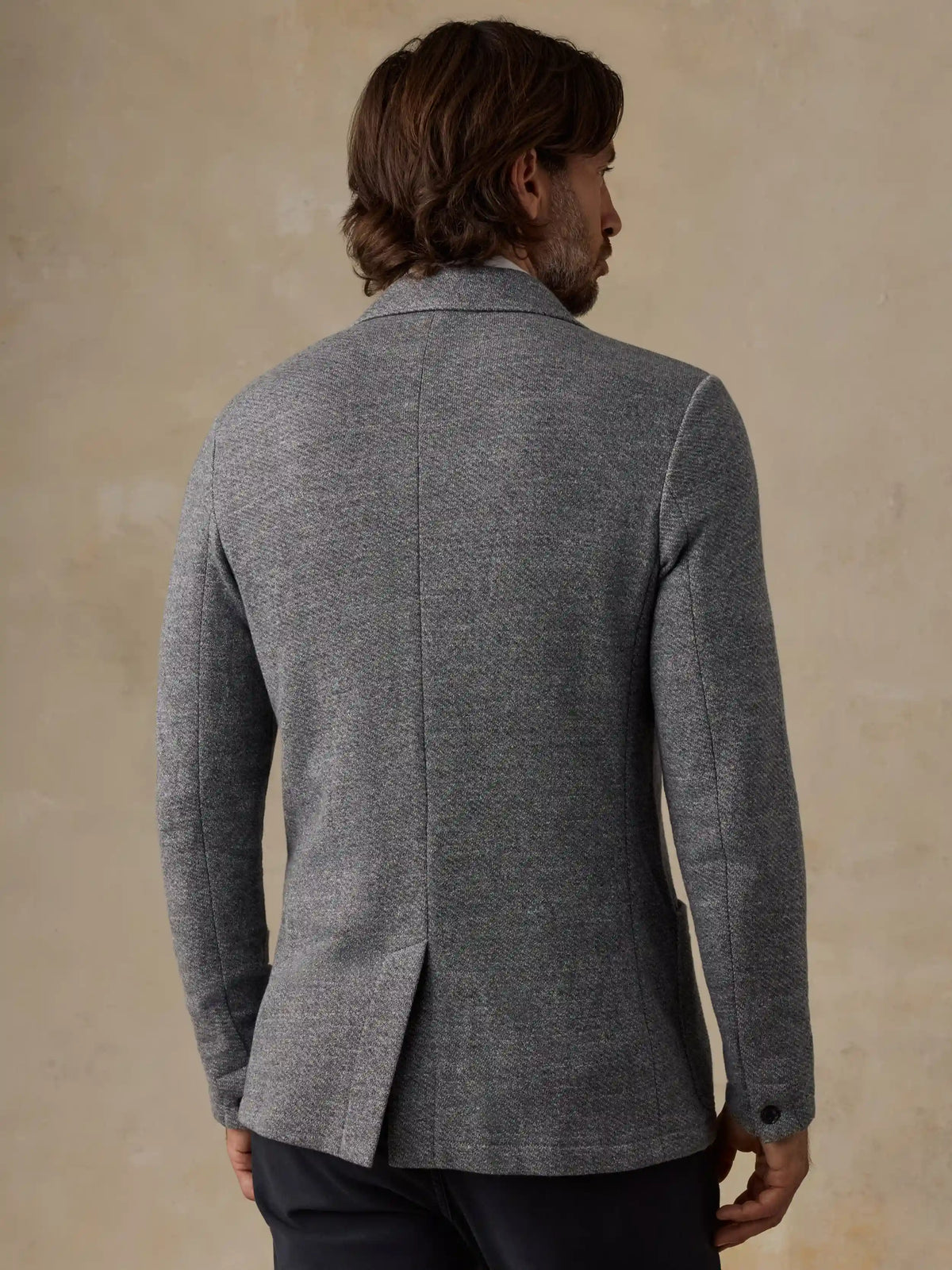 Inlet Knit Blazer (Short) - Medium Grey Melange
