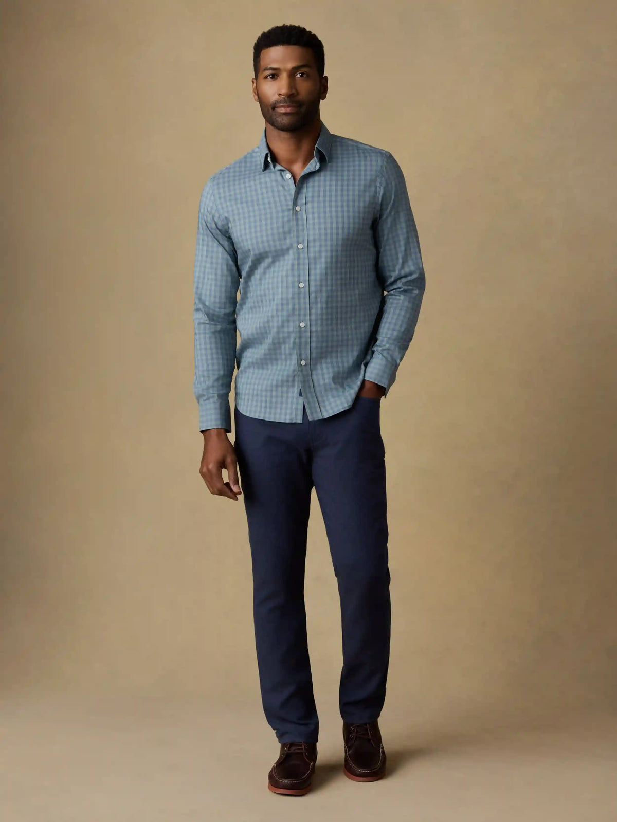 The Movement™ Shirt - Sage Marine Gingham