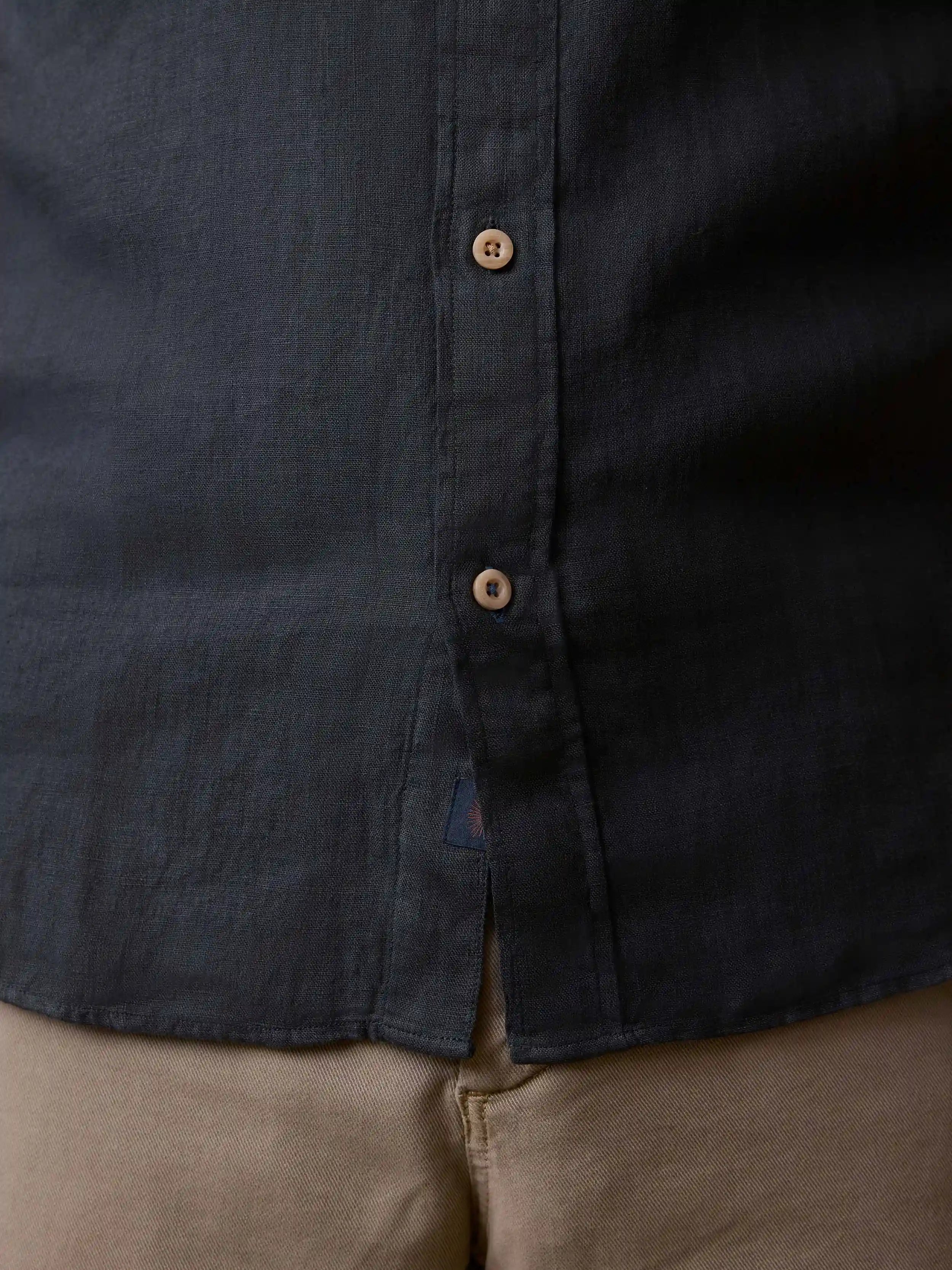 Laguna Linen Shirt - Washed Black