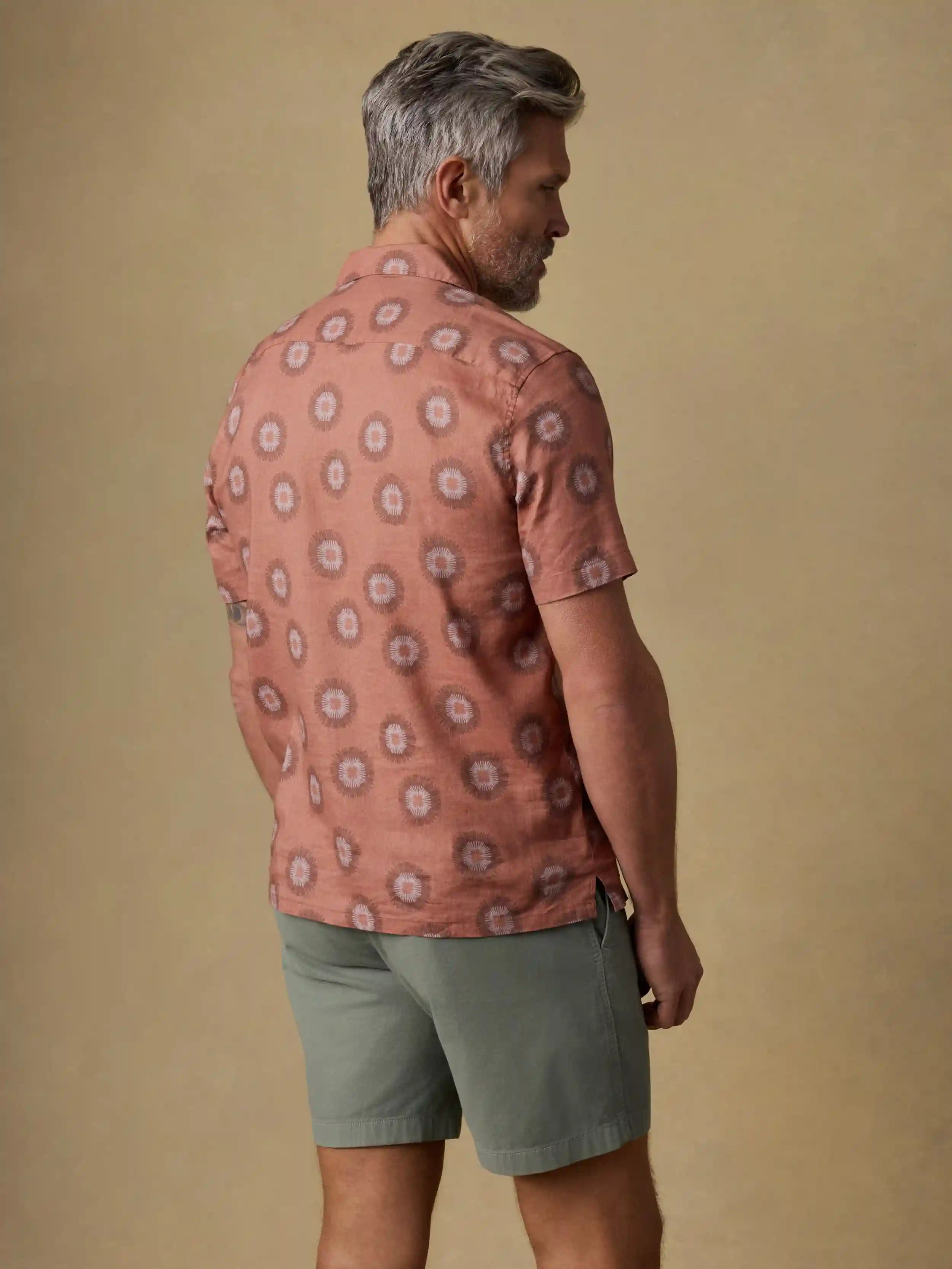 Short-Sleeve Breeze Camp Shirt - Sienna Coast Fireworks