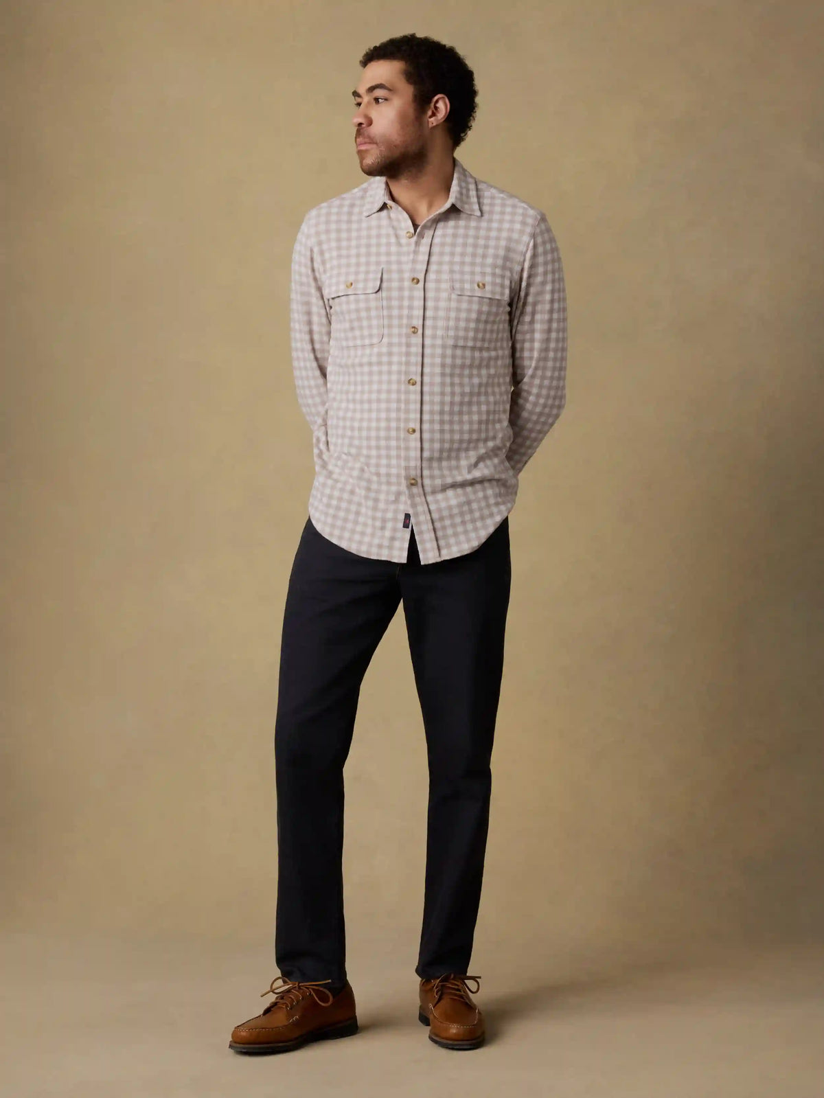 Legend™ Sweater Shirt - Shore Tan Gingham