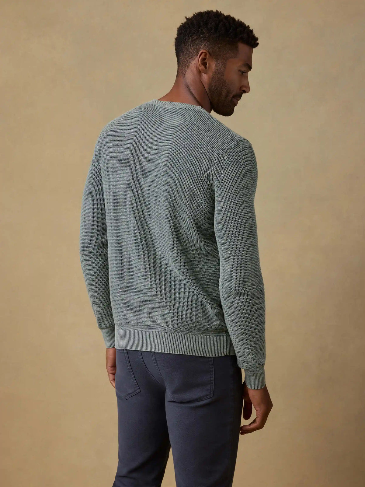 Sunwashed Crewneck Sweater - Mountain Olive