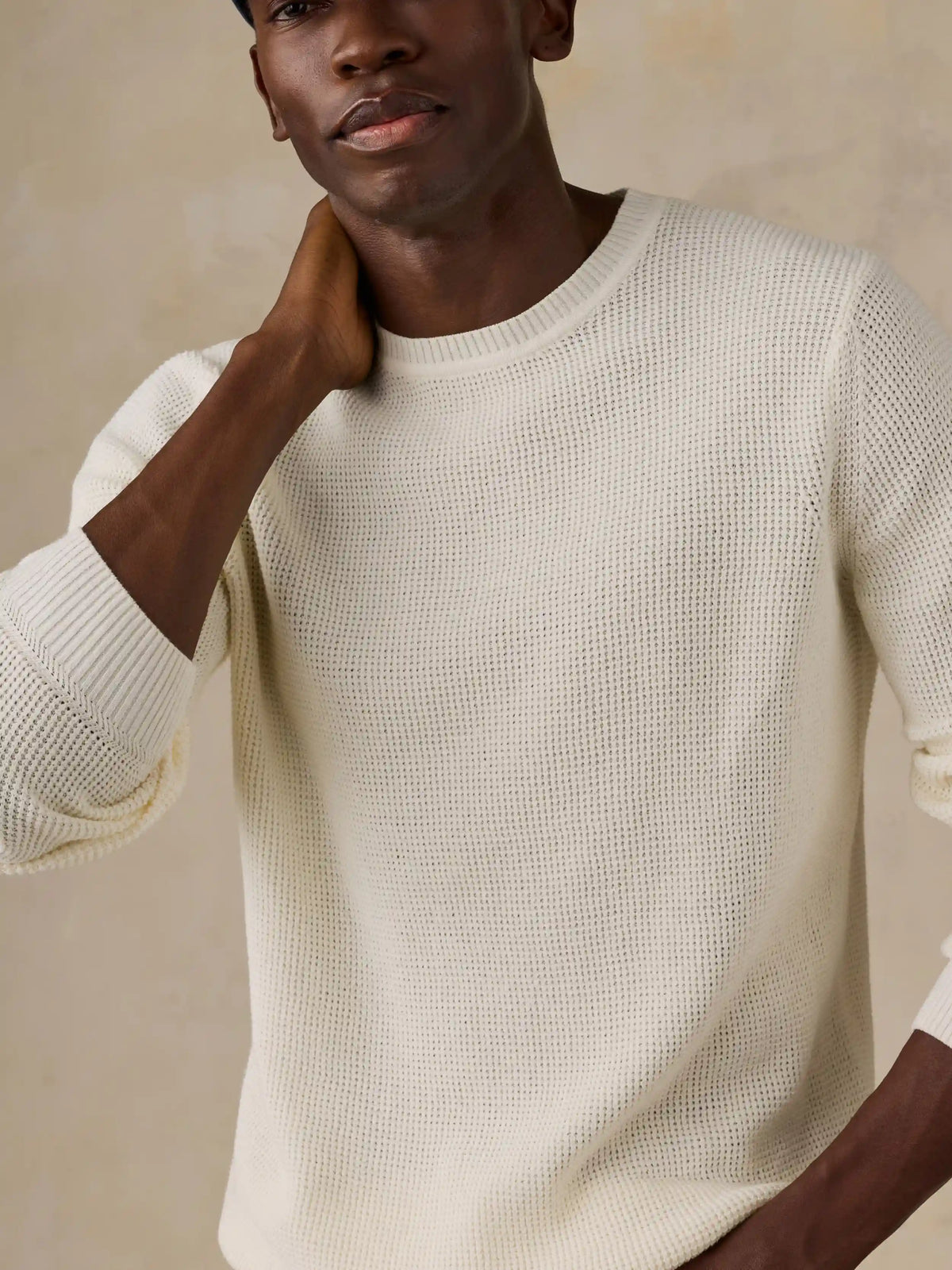 Sunwashed Crewneck Sweater - White Shell