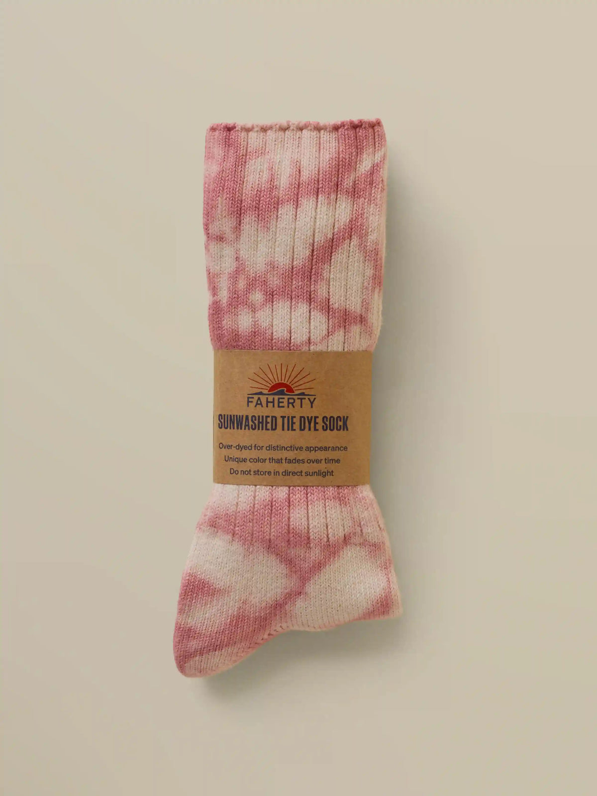 Sunwashed Tie Dye Sock - Faded Flag