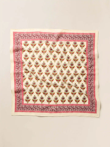 Antique Bouquet Bandana - Egret Multi