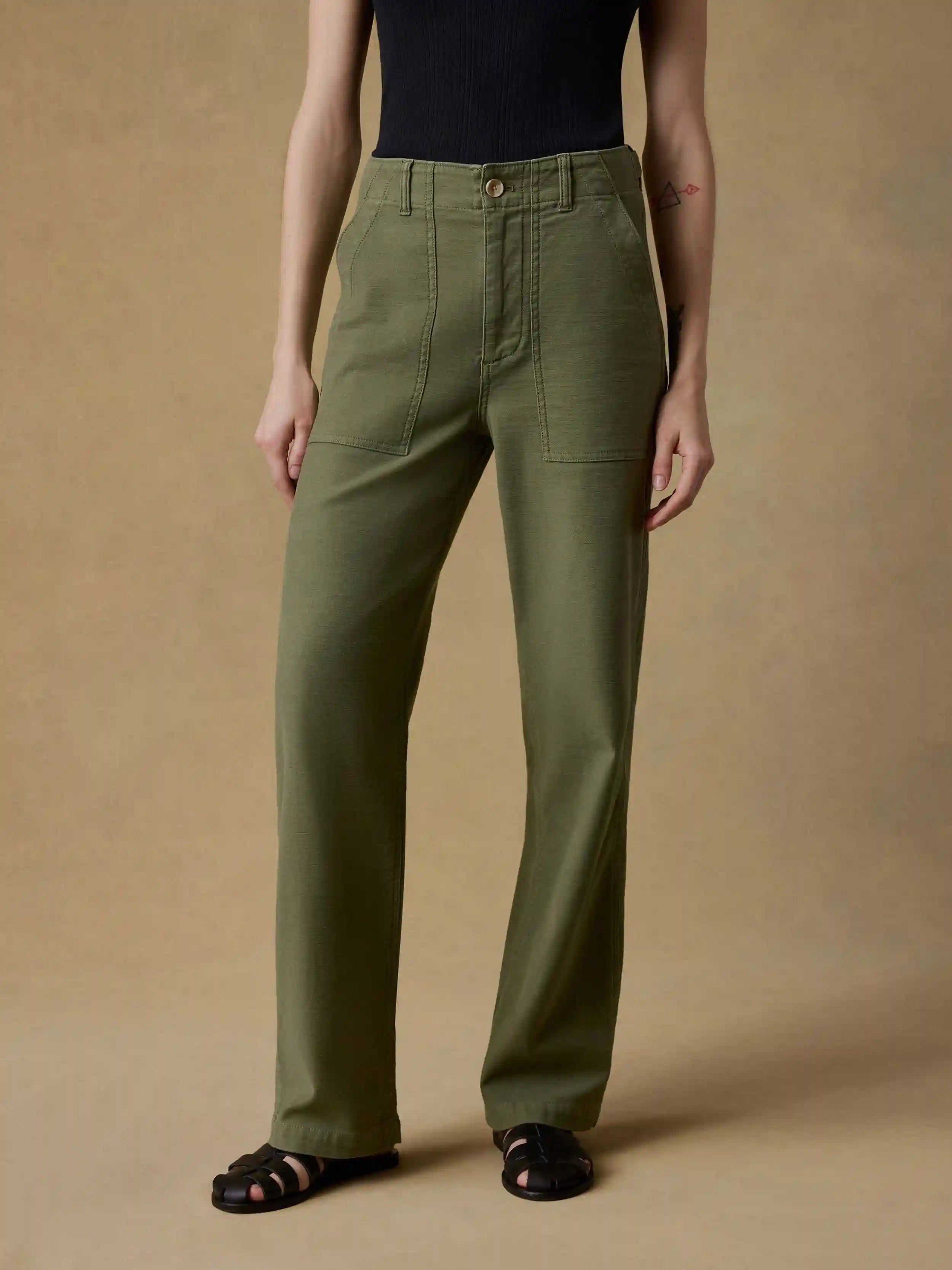 Soft Stretch Utility Pant - Moss