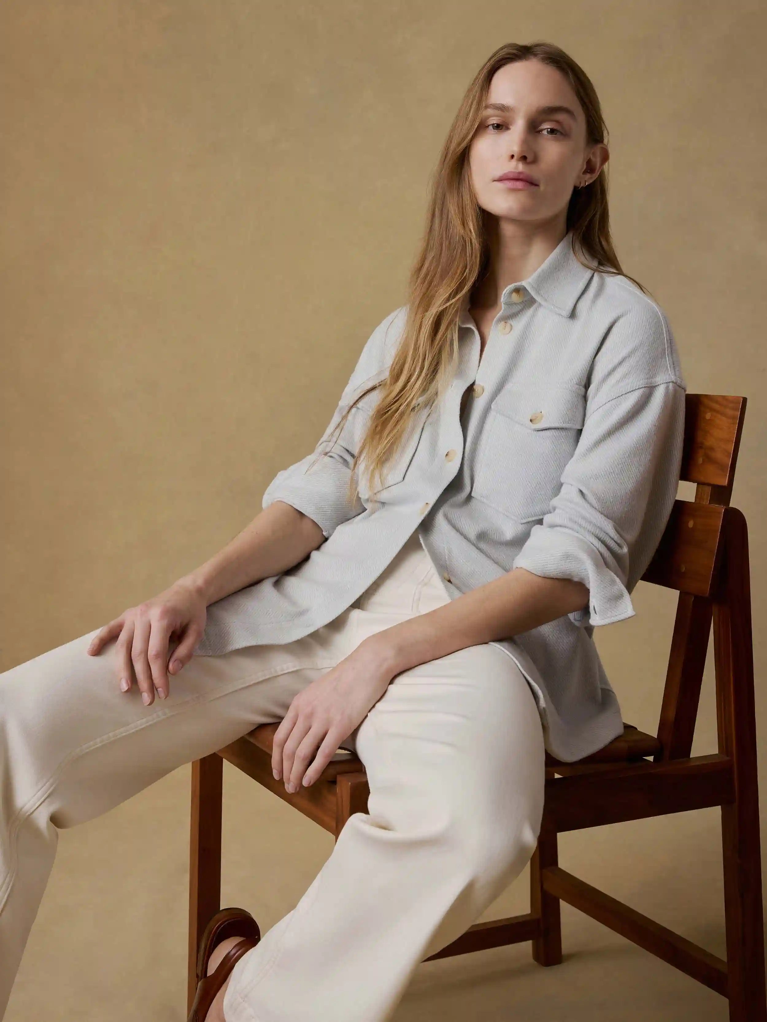 Legend™ Sweater Overshirt - Rain Cloud Twill
