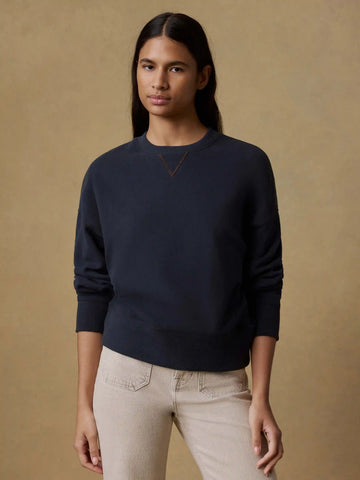 High Standard Fleece Vintage Crewneck - Black