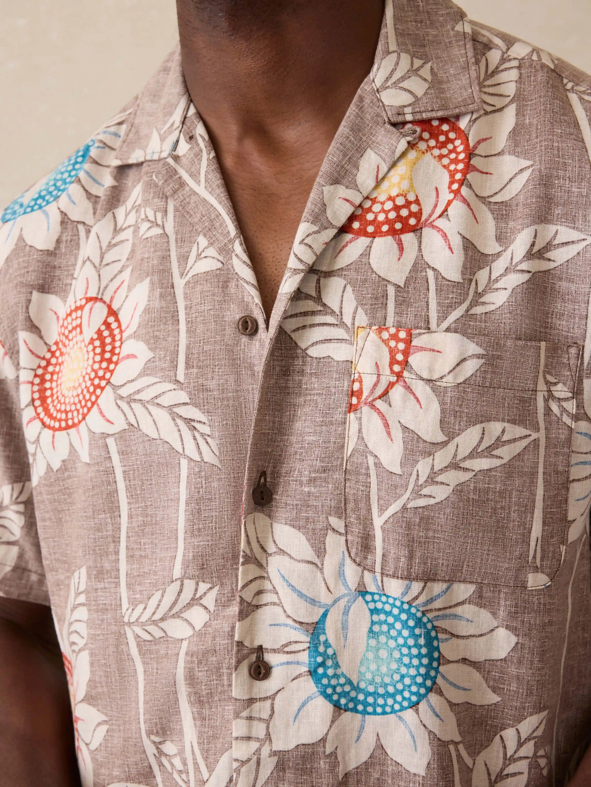 Short-Sleeve Breeze Camp Shirt - Sunseeker Blossom