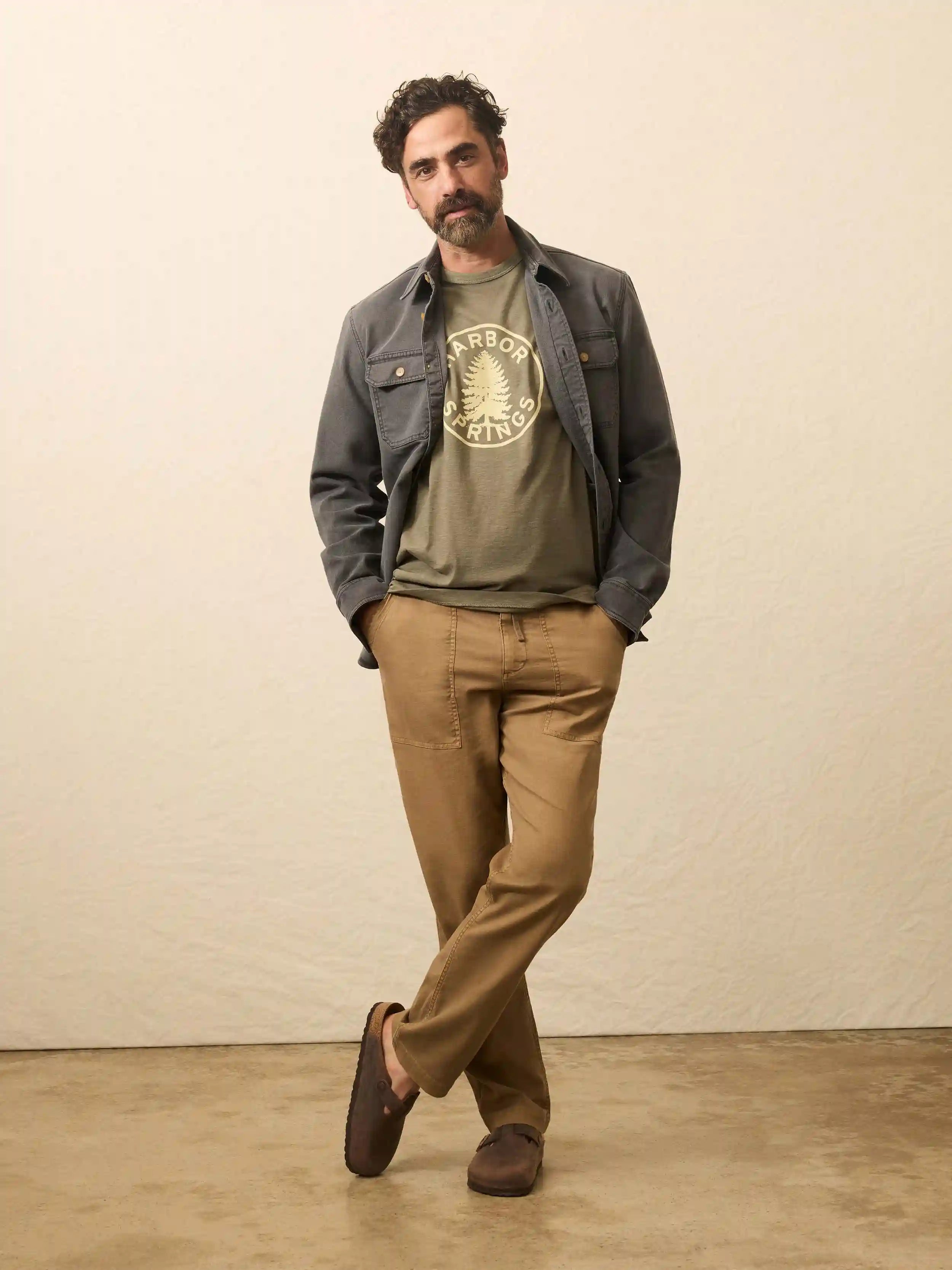 Sunwashed Graphic Tee - Light Pine