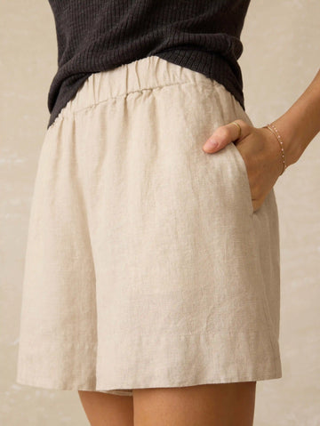 Laguna Linen Bayview Short - Flax