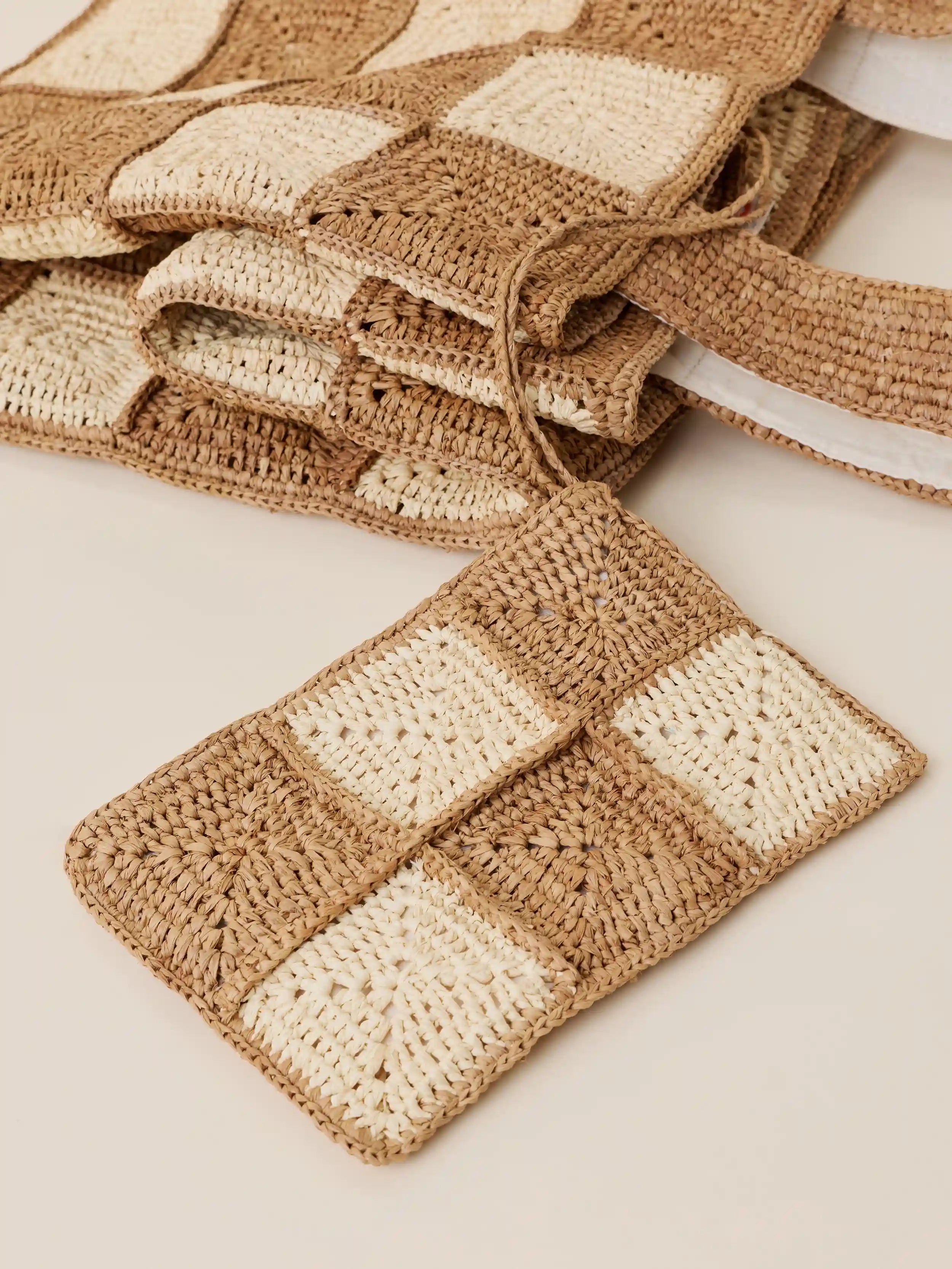 Oversized Artisan Straw Tote - Natural