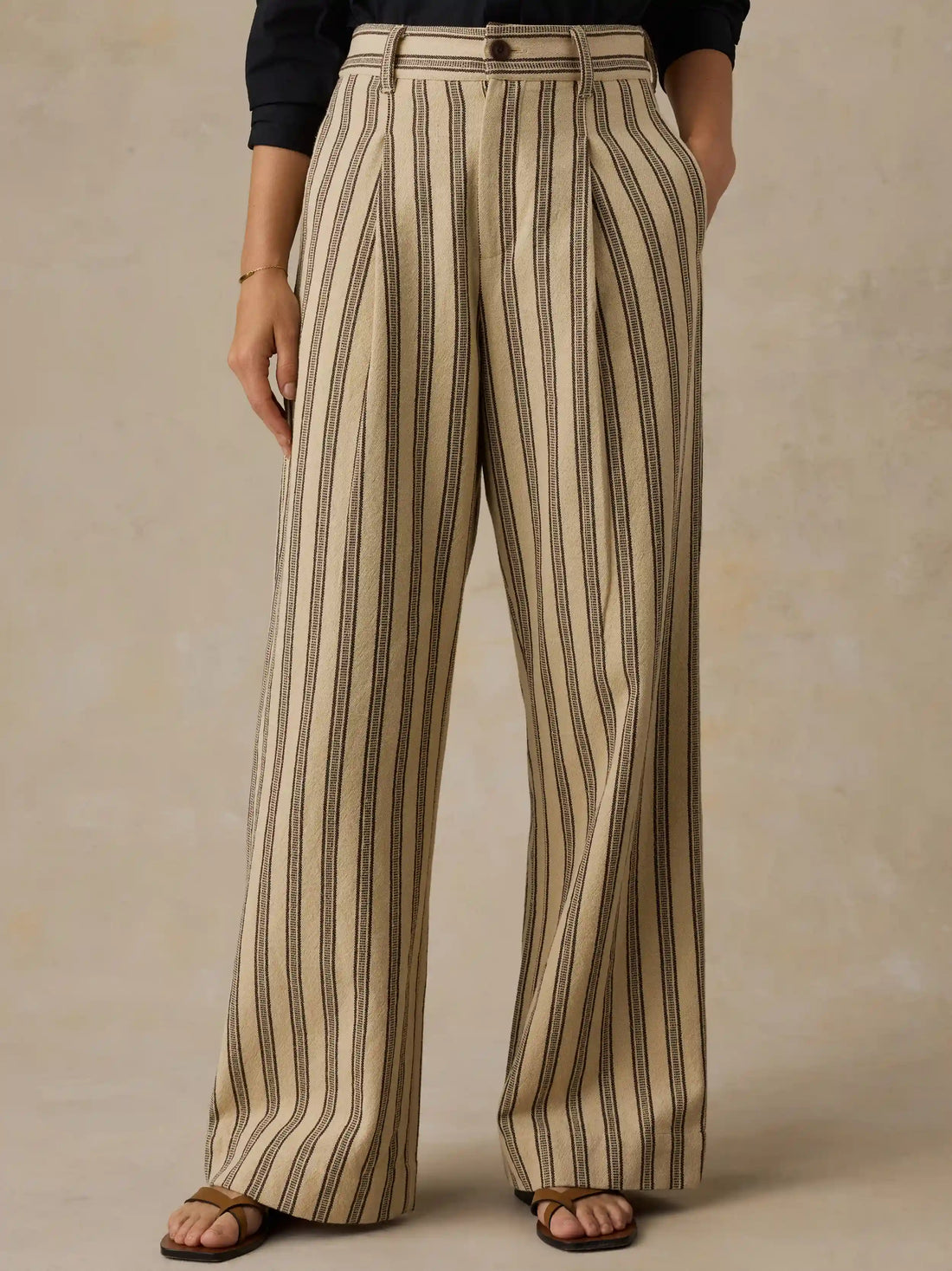 Summit Pleated Pant - Treeline Stripe
