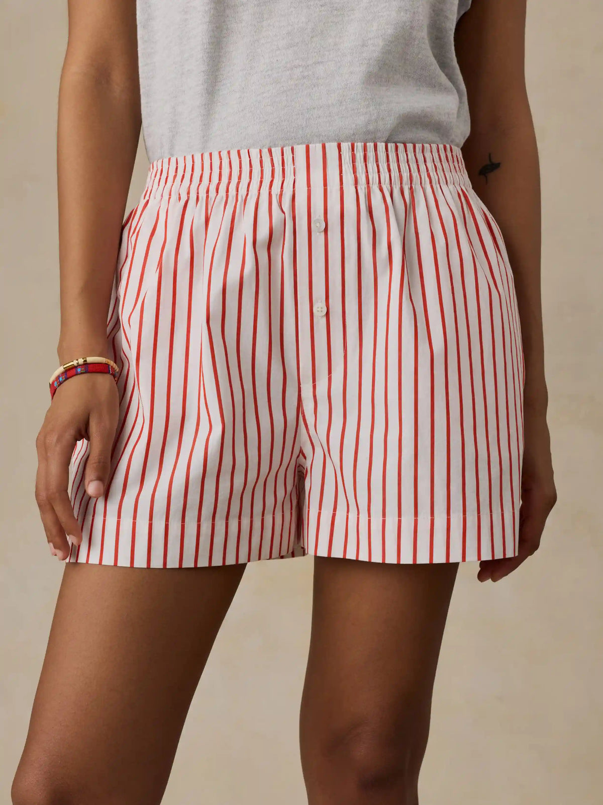 Coastal Poplin Boxer Short - Summer Sail Stripe