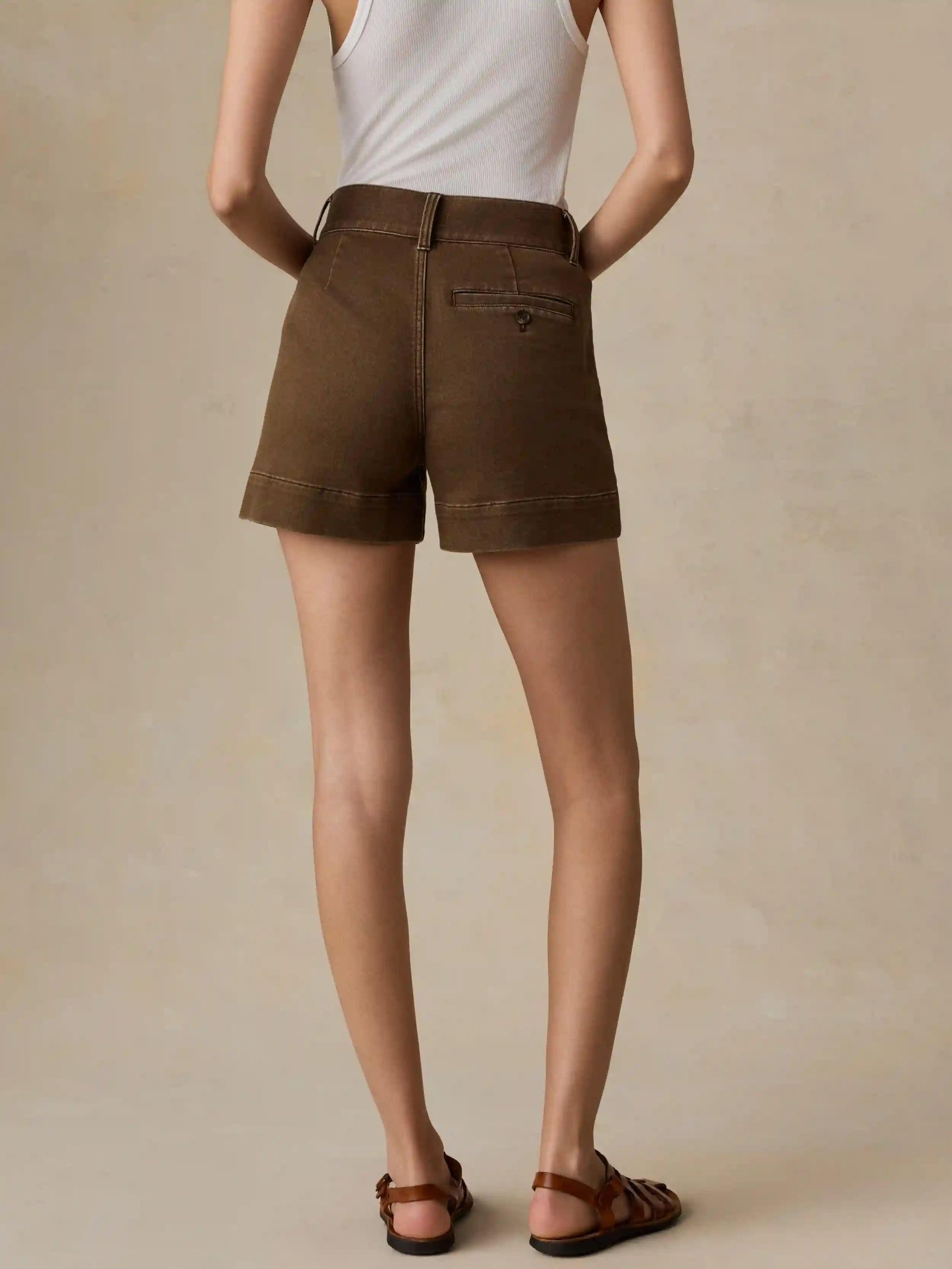 Stretch Terry Sailor Short - Walnut