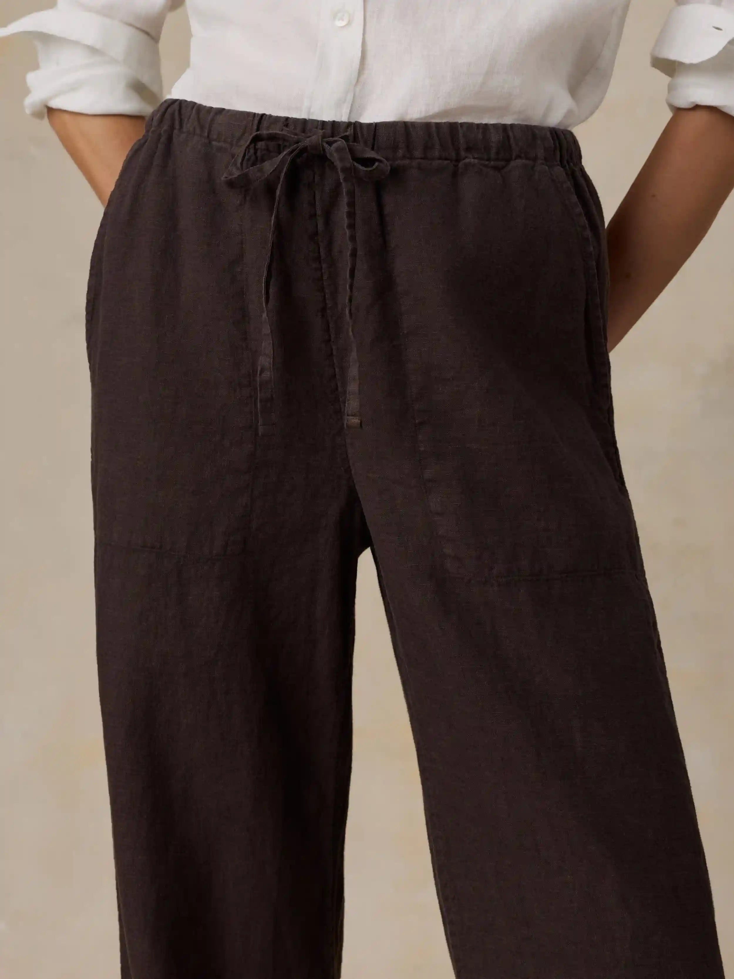 Laidback Linen Pant - Demitasse