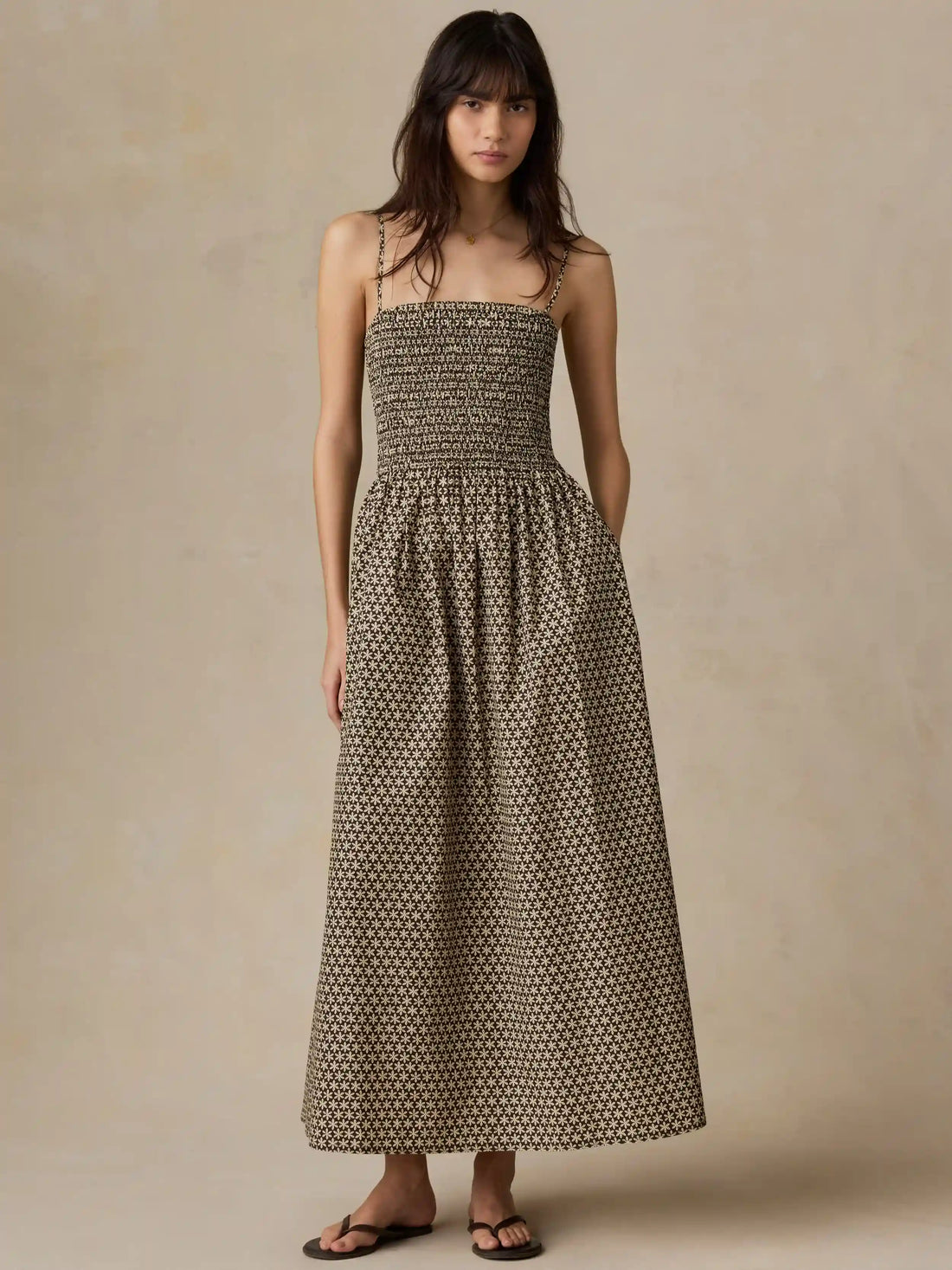 Coastal Poplin Lucia Dress - Bloom Trail Floral