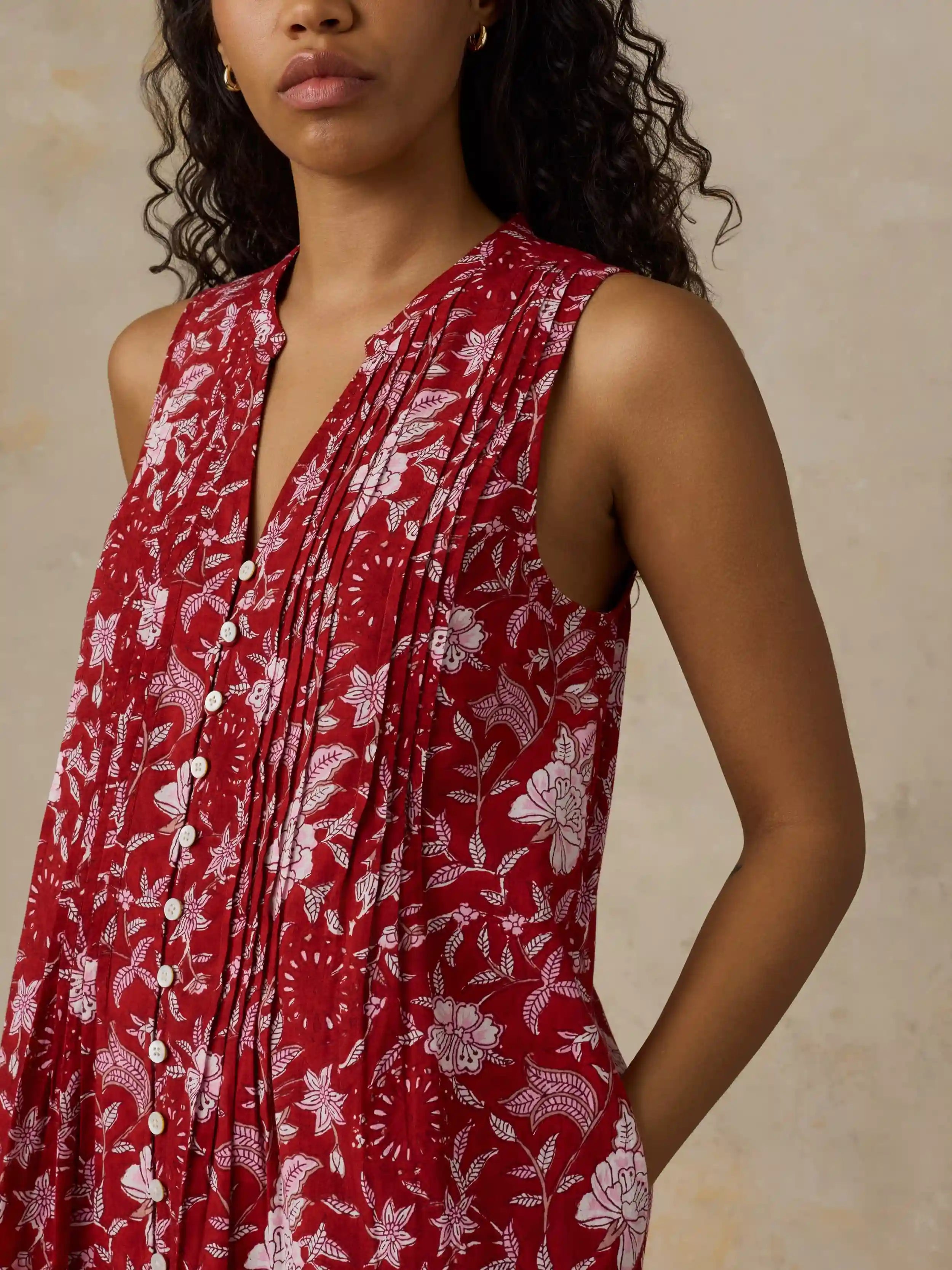 Voile Devin Dress - Garden Whispers