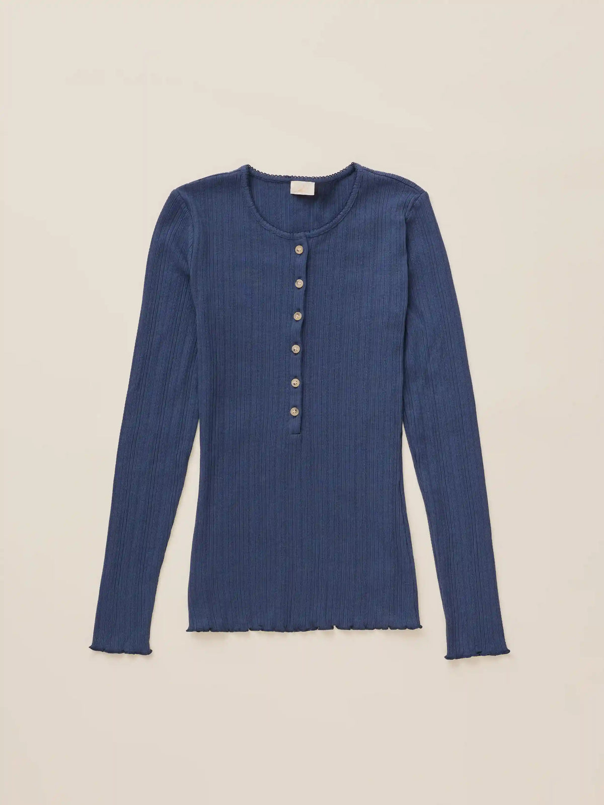 Paradise Pointelle Henley - Blue Nights